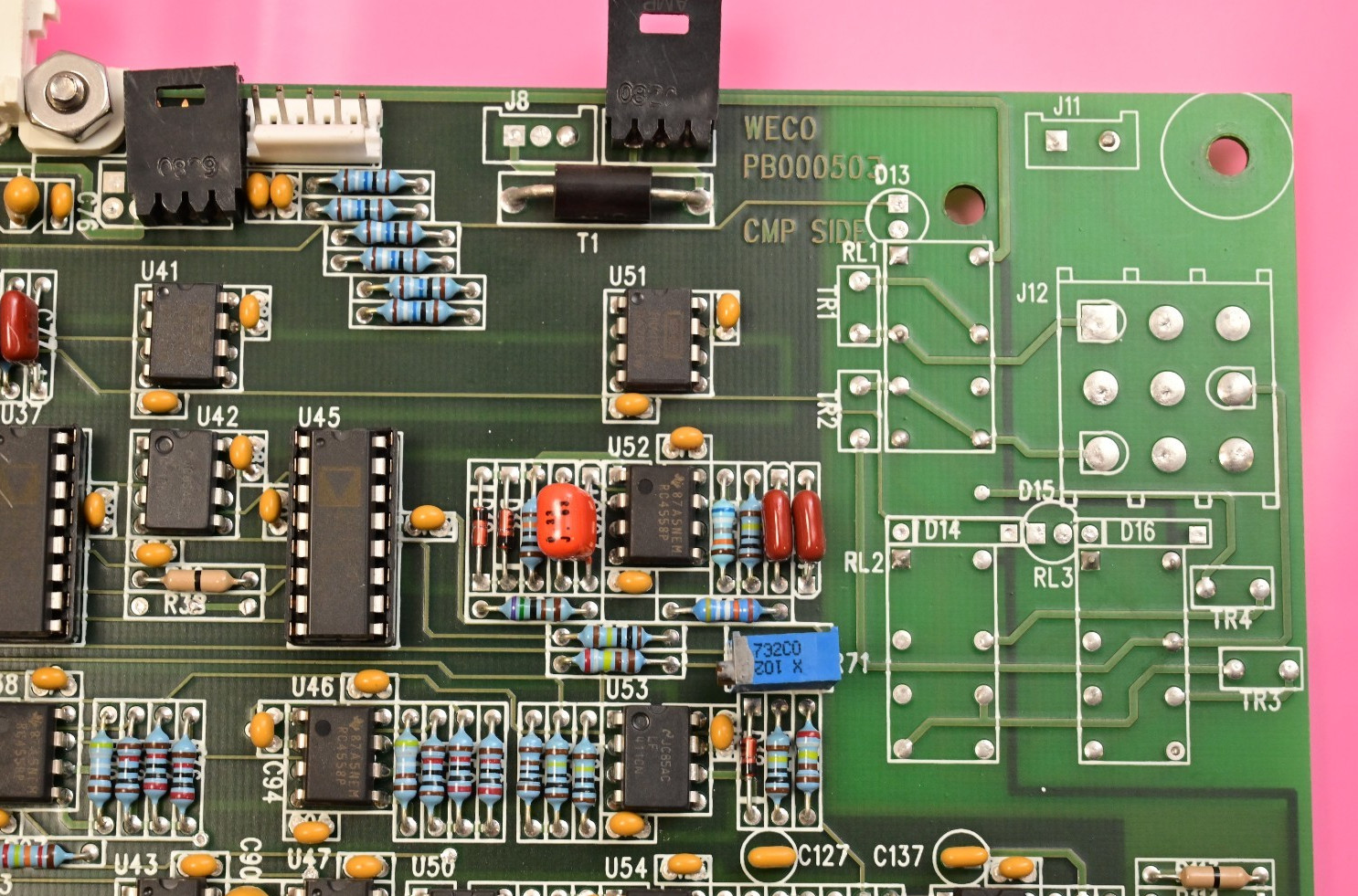 Watthour WECO 2350R PB000503 Zilog Z80 CPU PC Board BB017304 Analog Devices ICs