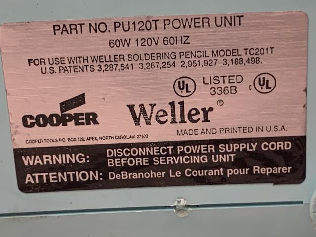 Lot of (2) Weller Soldering Station Power Supply – PU120T w/Warranty