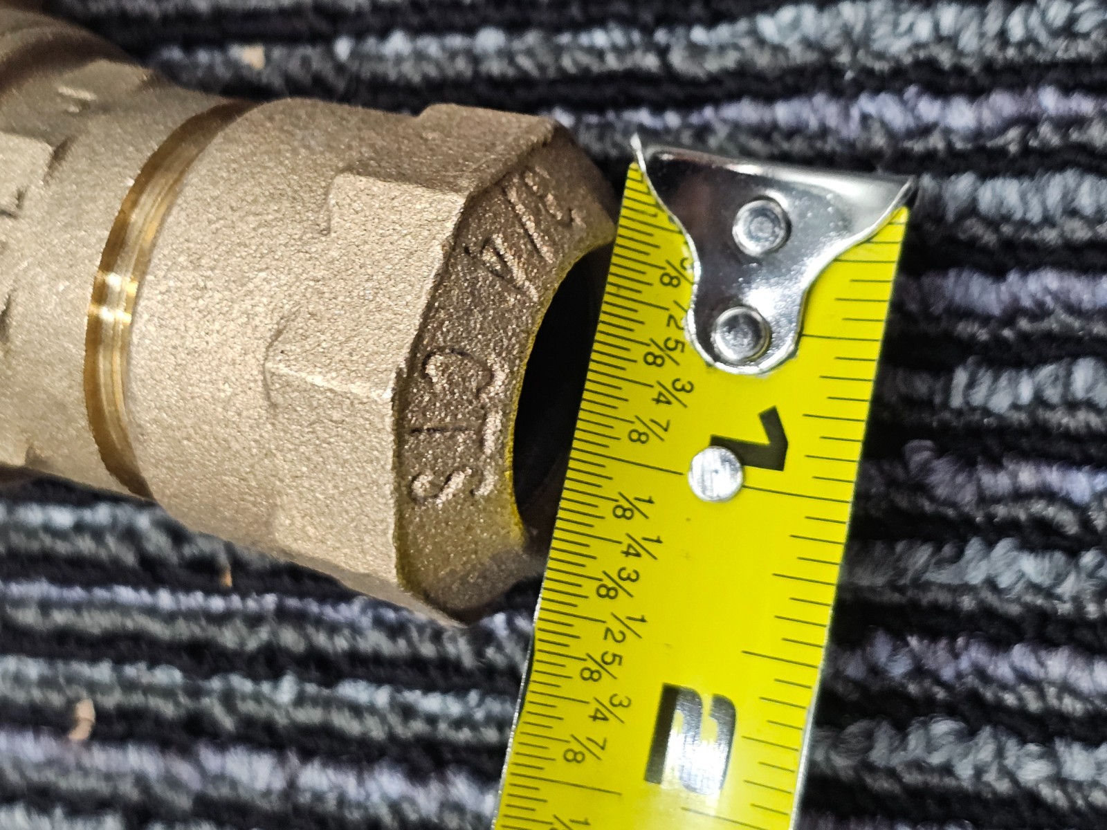 Ford 3/4 CTS NL Stop Brass Ball Valve, 5-3/8 in. Overall Length