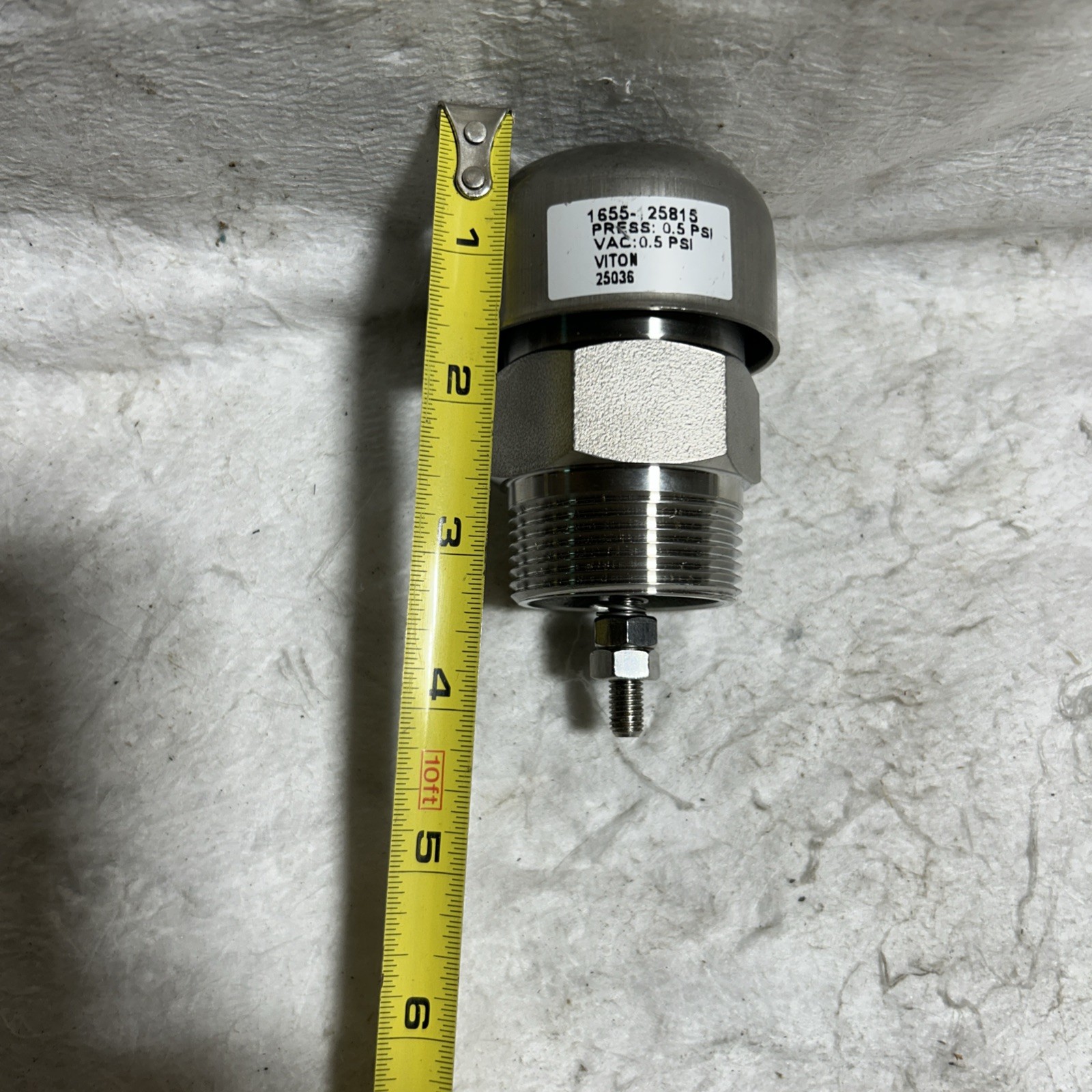 GITS #1655-125815 1-3/4”NPT S.S. Dual Purpose Pressure/Vacuum Relief Vent