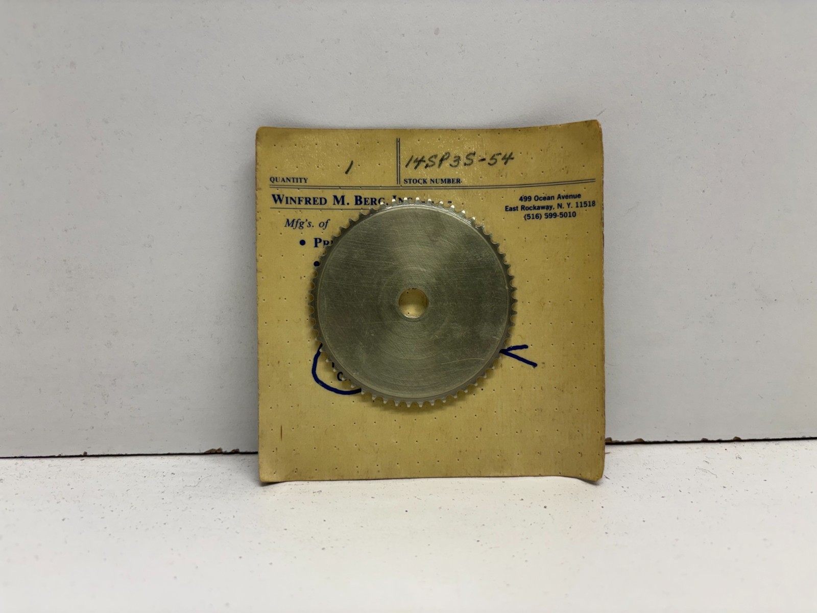 NEW OLD STOCK! WINFRED M. BERG 54 TOOTH GEAR 14SP3S-54