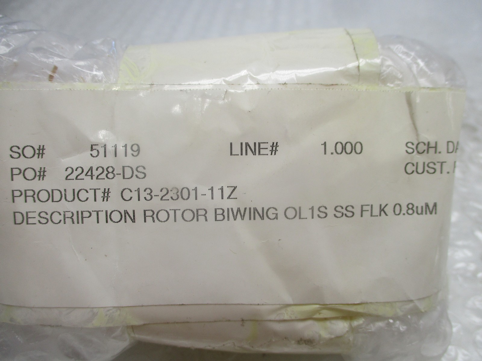 INDUSTRIAL SPARE C13-2301-11Z ROTOR BIWING NSNP