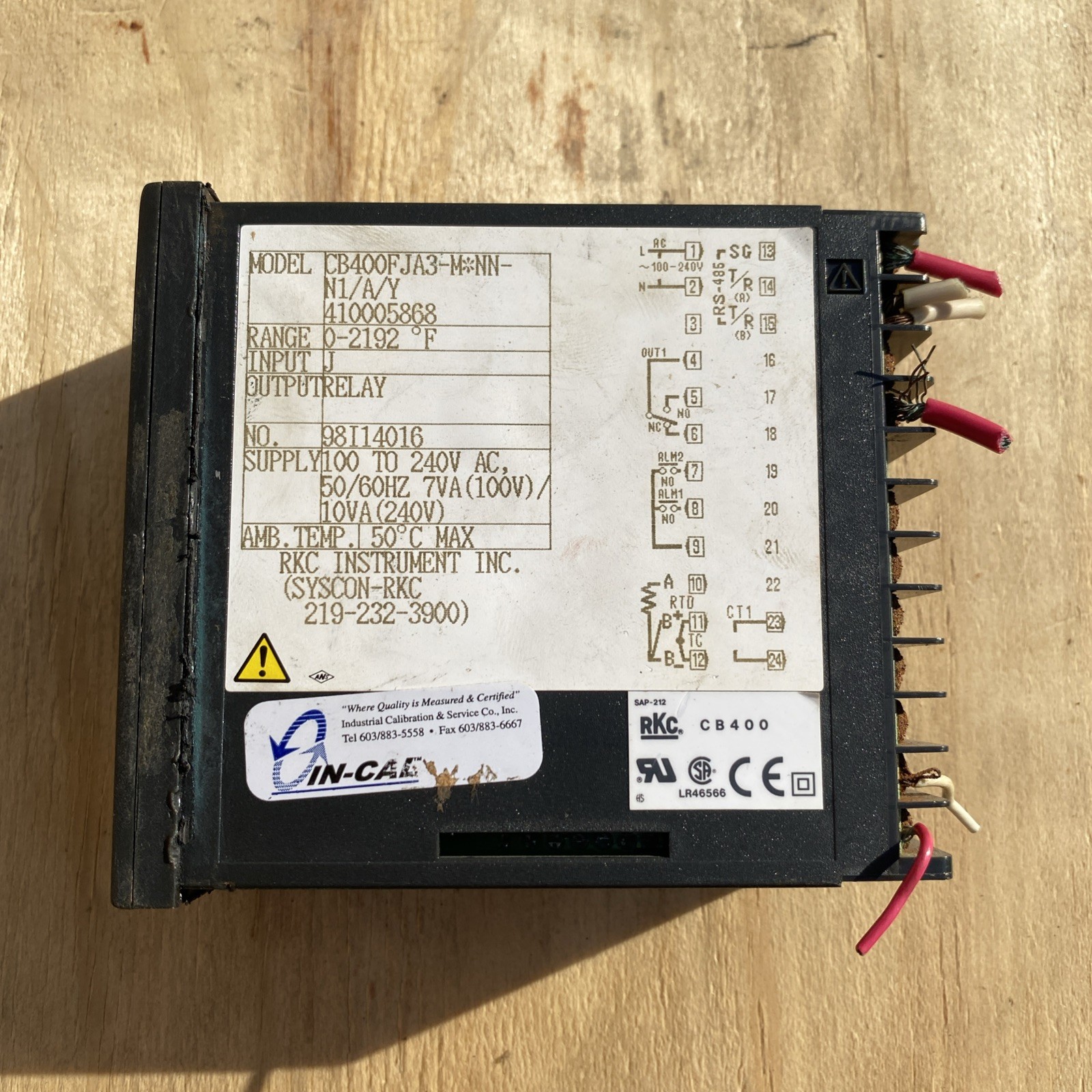 RKC CB400, TEMPERATURE CONTROLLER, FJA3-M*NN-N1/A/Y