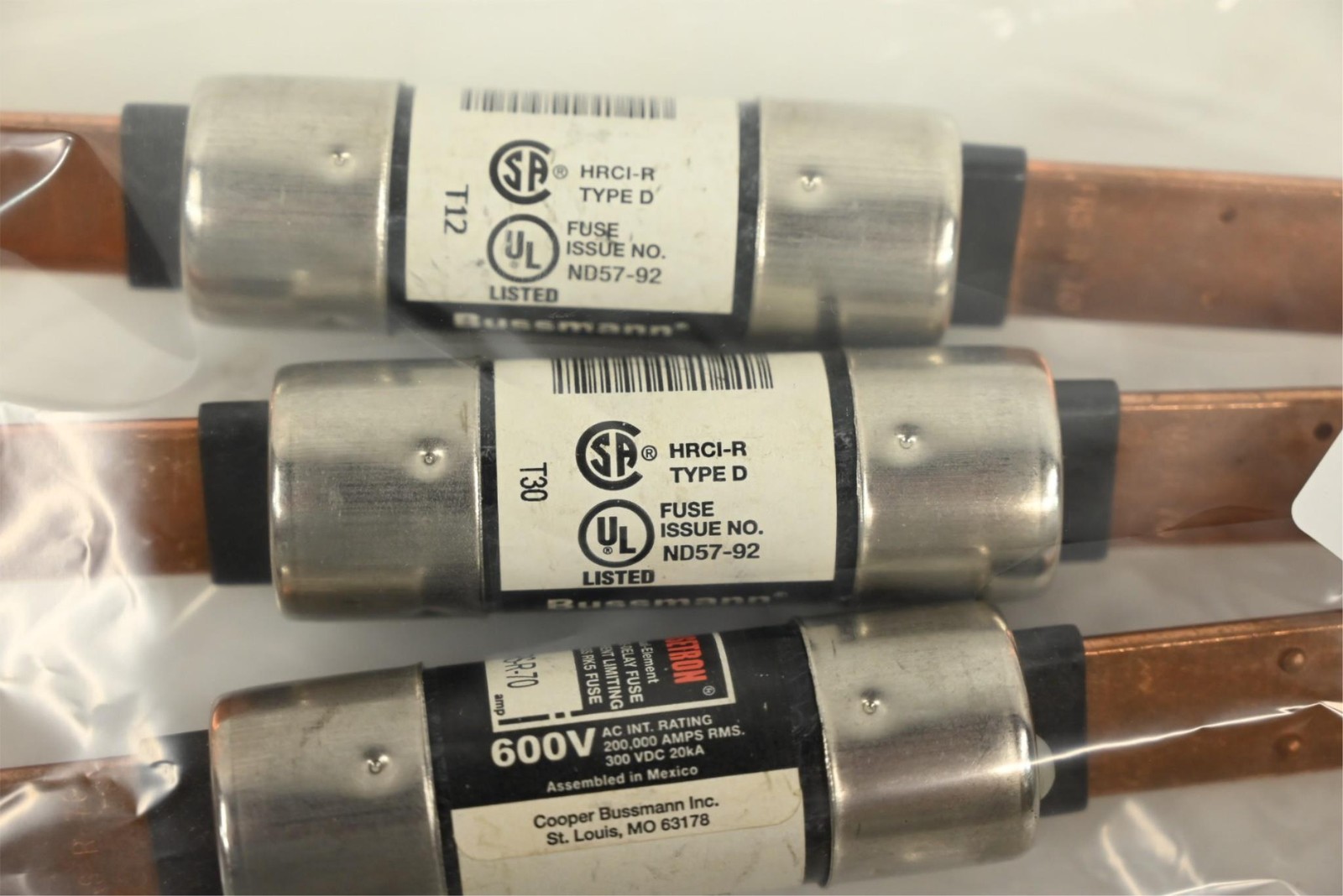 Bussmann HRCI-R Fuseholder Type D, 600V, PK 3
