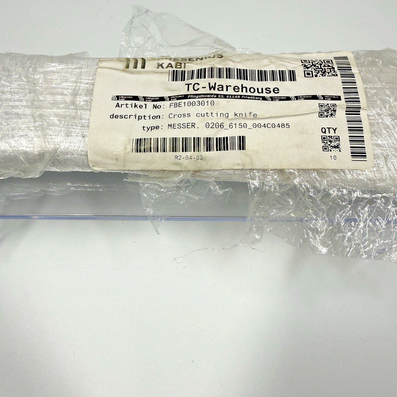 Fresenius Kabi FBE1003010 Cross Cutting Knife Blades A1089441 NOS Lot of 10