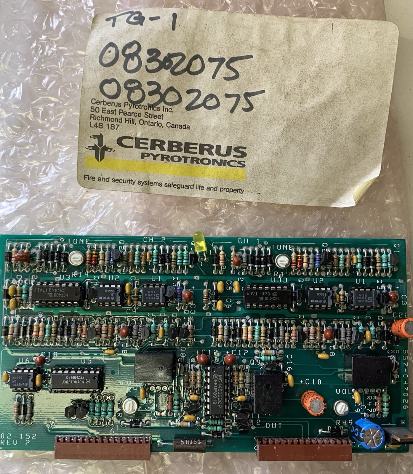 Cerberus 557-047026 02-152 Rev 2 04409 TG-1