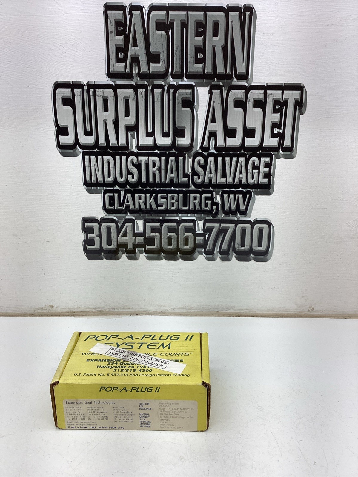 EST Group Inc Pop-A-Plug II Kit P2-560-S NIB Sealed