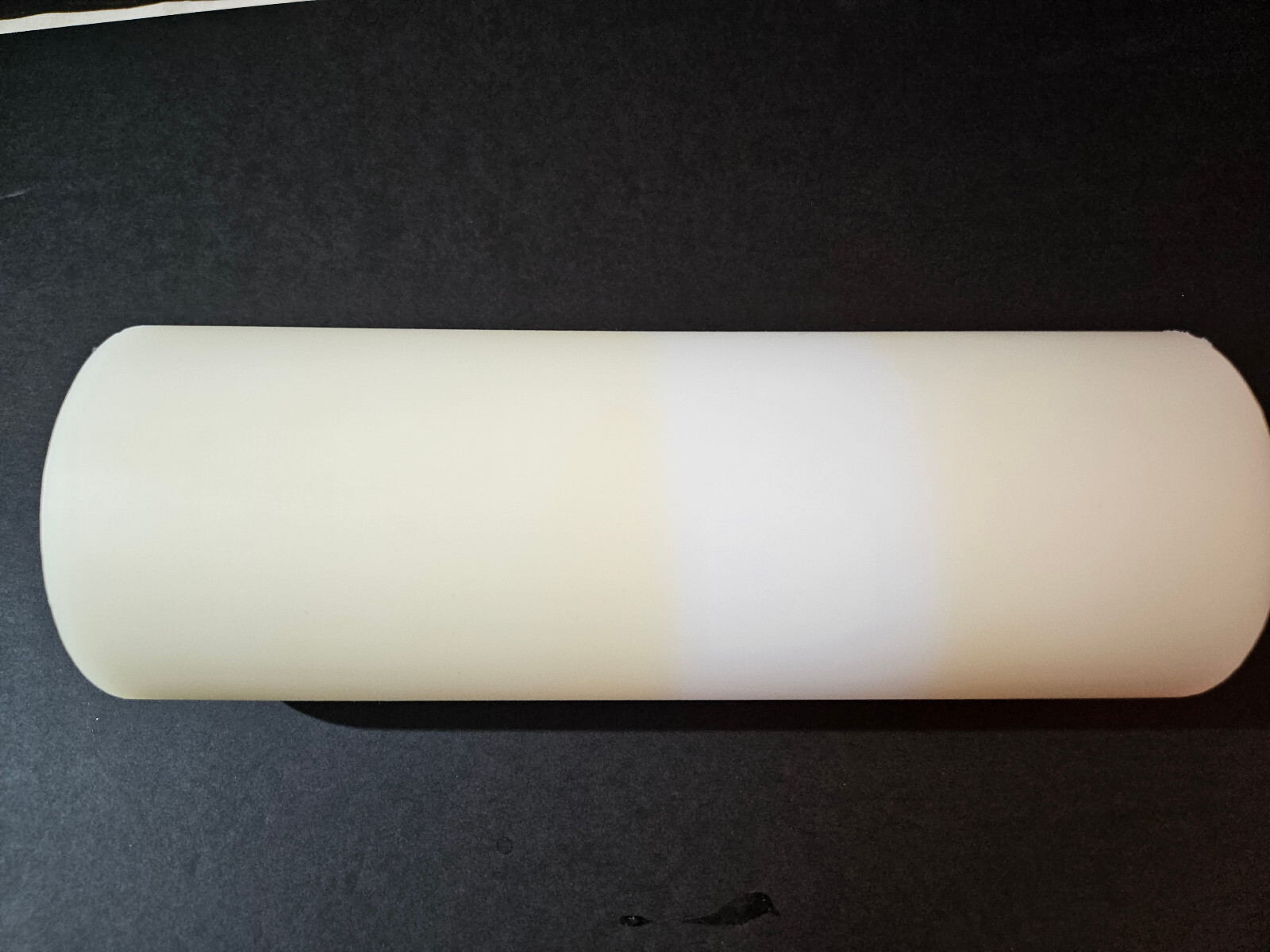 White Nylon Plastic Round Tube Cylinder Pipe Length 8 3/4″ OD 3 1/8 ID 1.85. #1