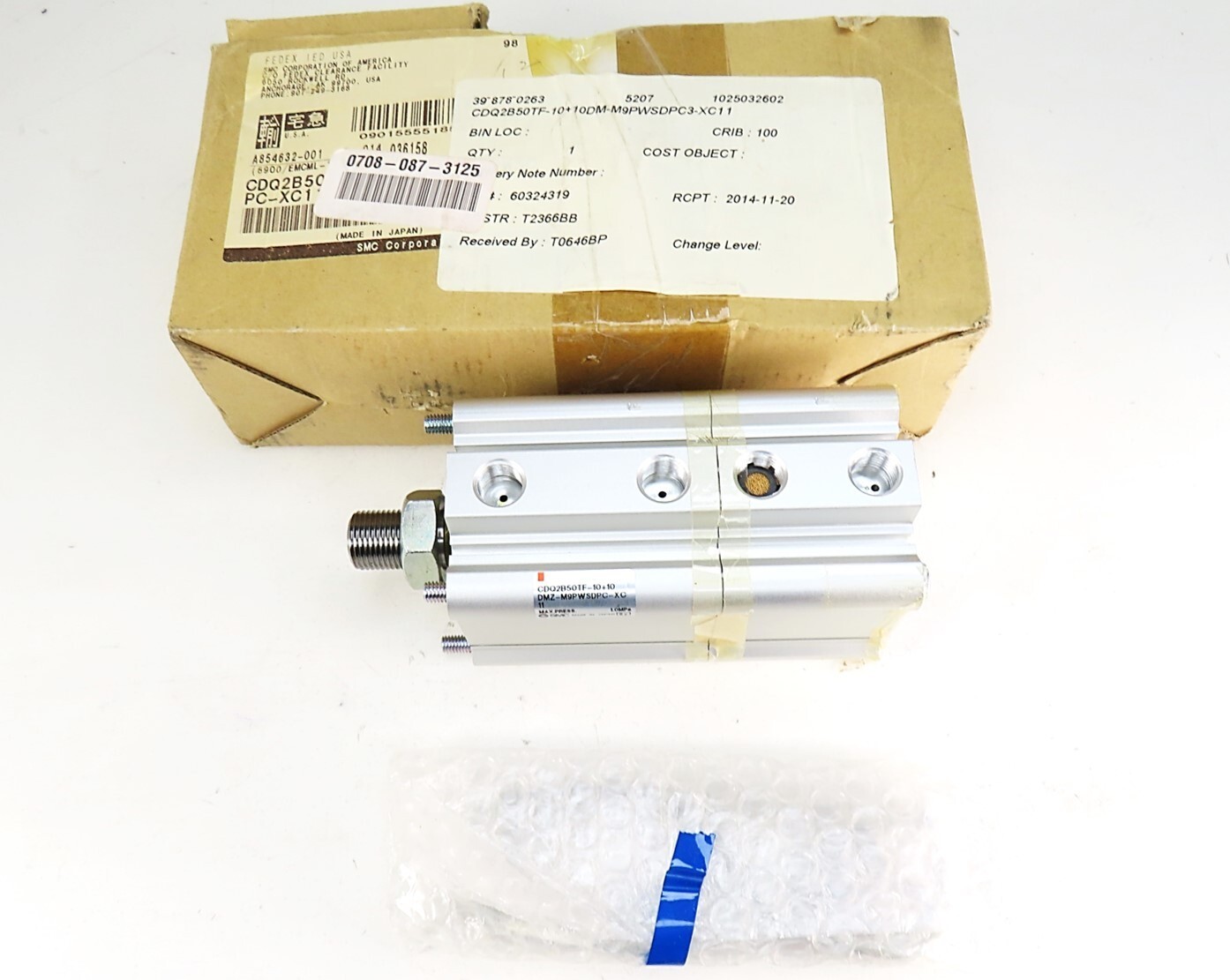 SMC CDQ2B50TF-10+10 DMZ-M9PWSDPC-XC11 CQ2-Z Compact Cylinder NEW IN BOX