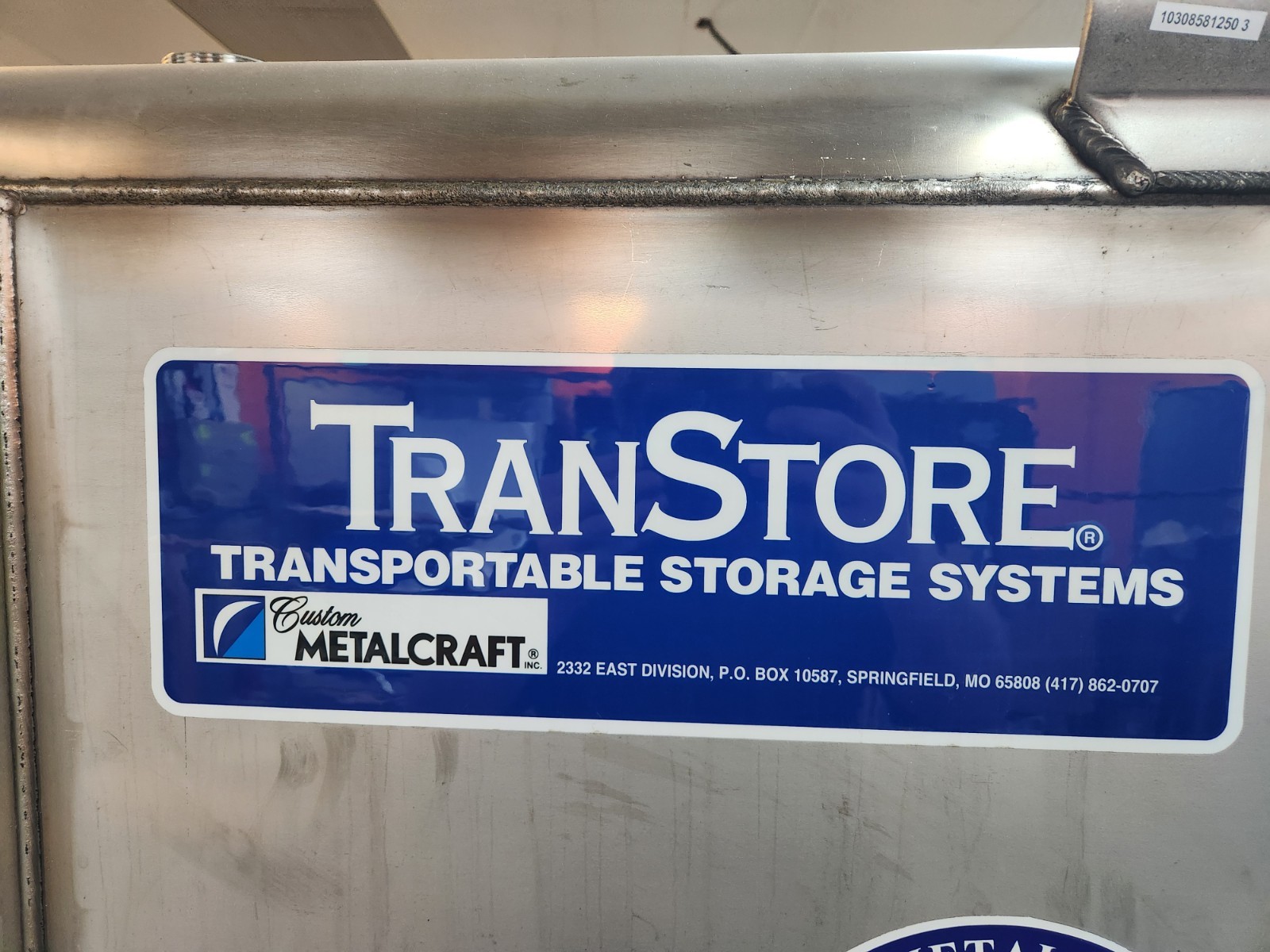 Custom Metalcraft TranStore 512426 550 Gallon 9400# Stainless Steel Container(1)