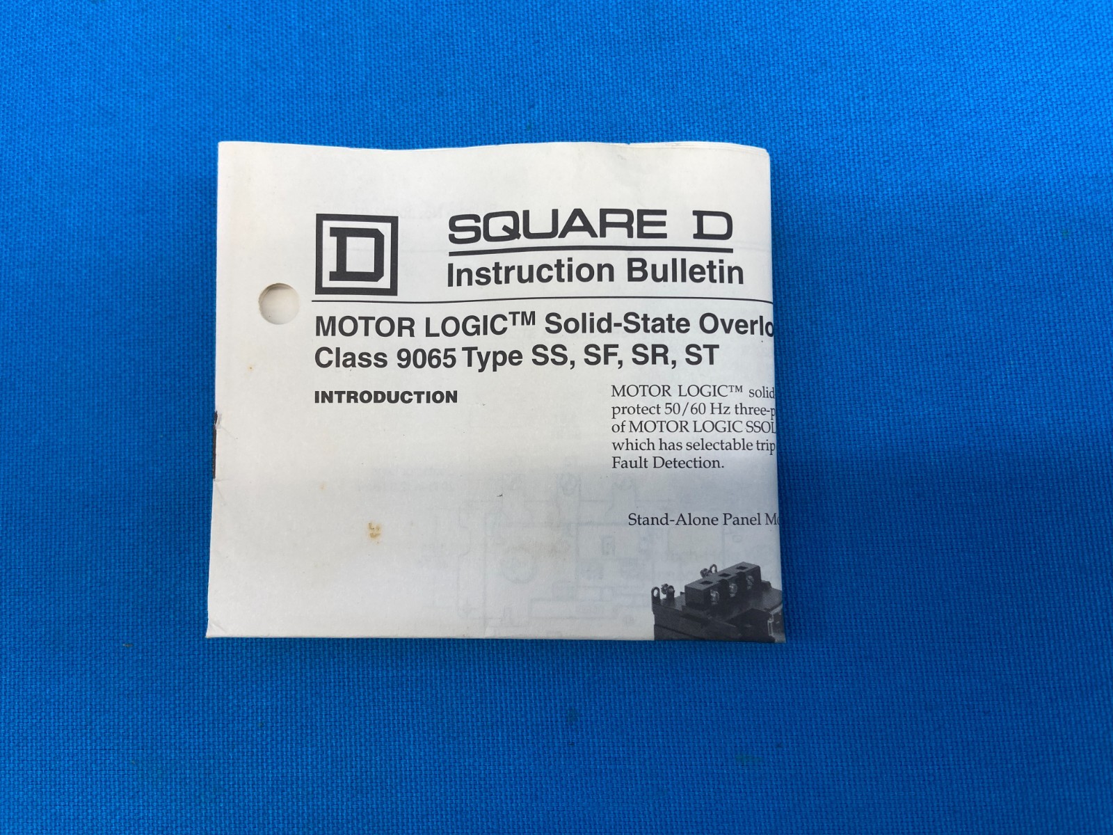 Square D 9065-SS020 Series C Size 00 Overload Relay MotorLogic Solid State