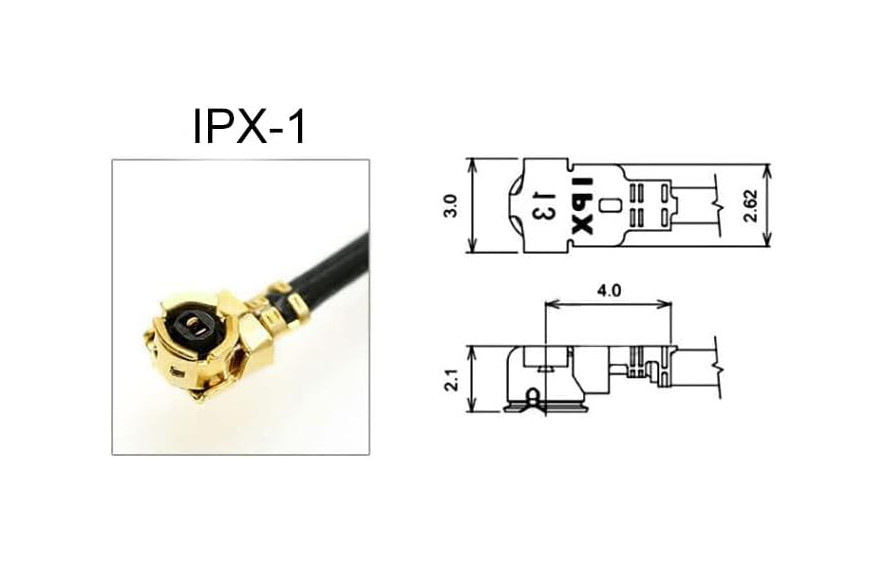 5pcs IPX IPEX-1 U.FL to SMA Female Pigtail Antenna Wi-Fi Black