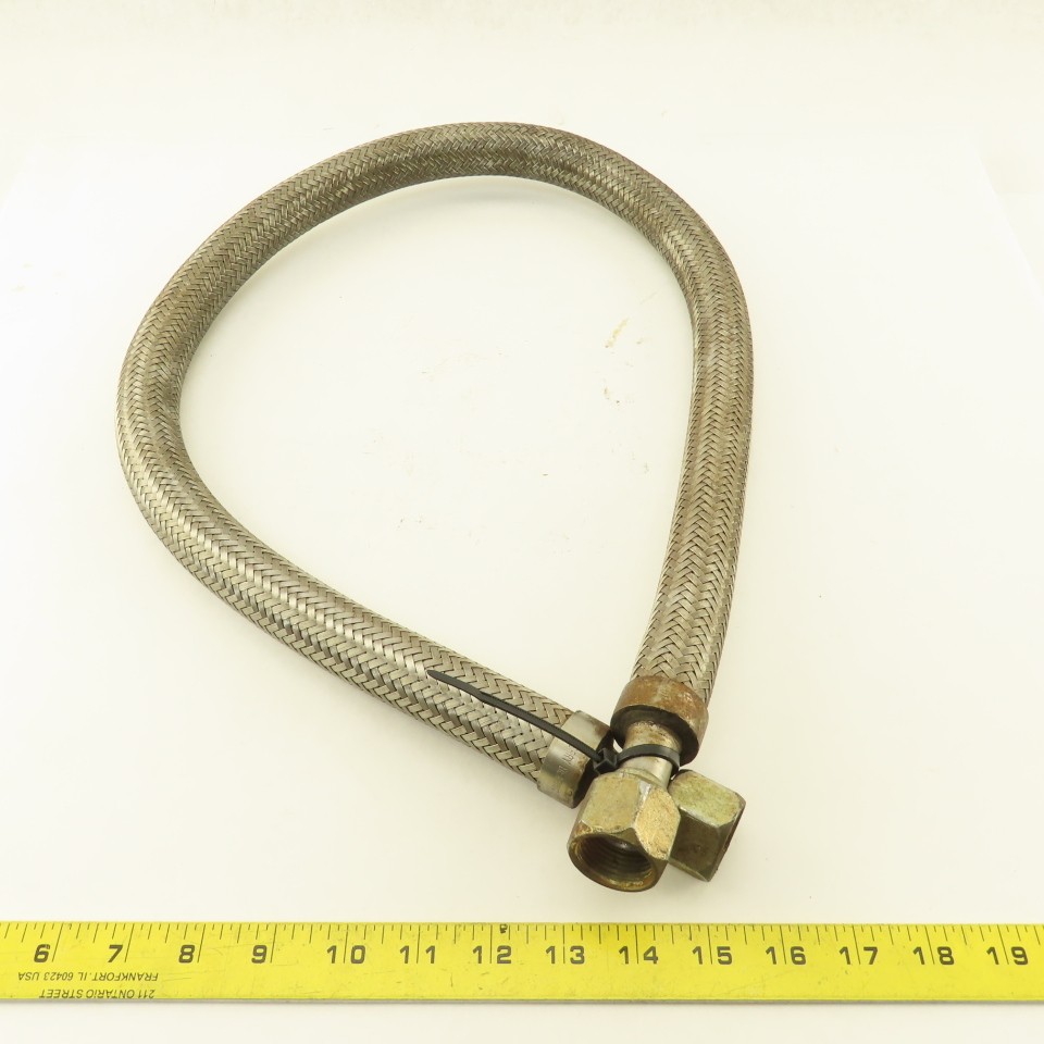 Berry 1-1/2″-12 JIC Flare Female Swivel Steel Braided Hydraulic Line 46″