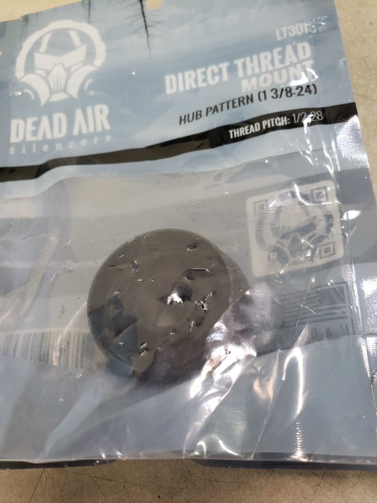 Dead Air Direct Thread Mount w/HUB Compatible Products 1/2-28 LT301