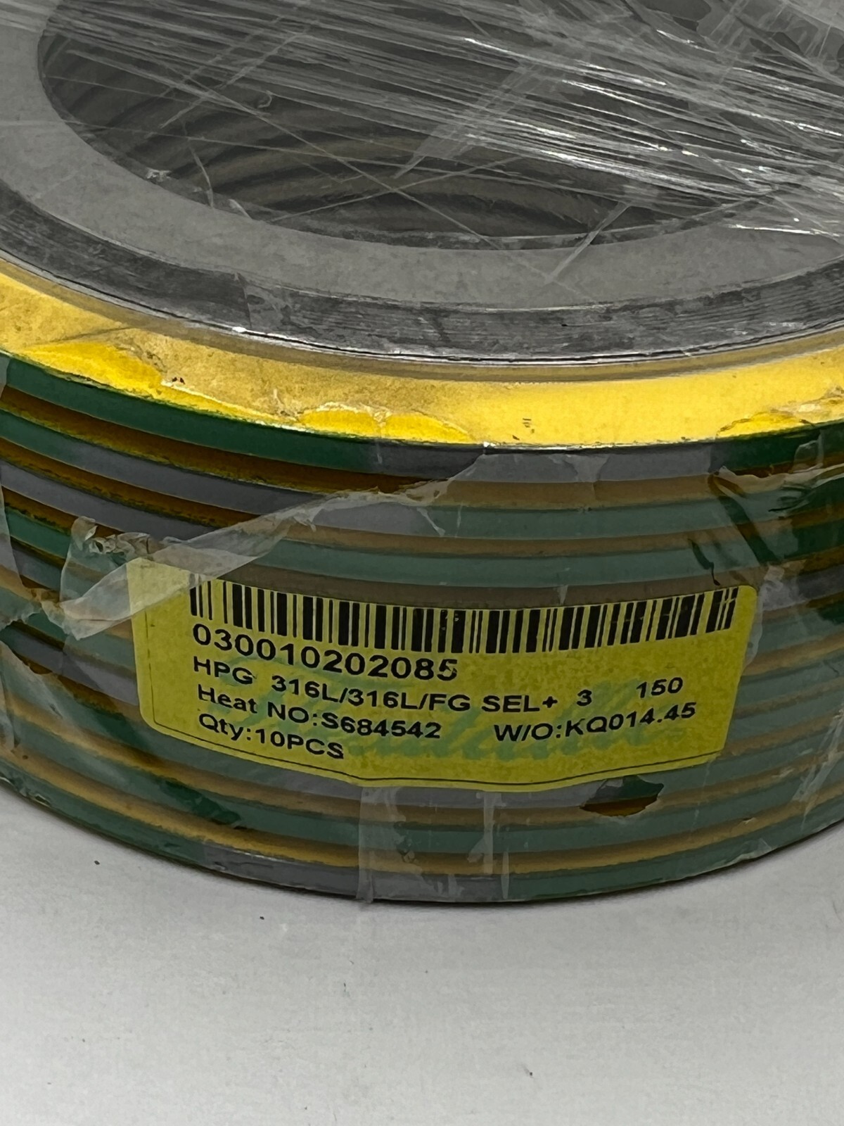 (QTY 10) Flexitallic 030010202085 Spiral Wound Gasket 3″ 150 316L/316L/FG SEL+