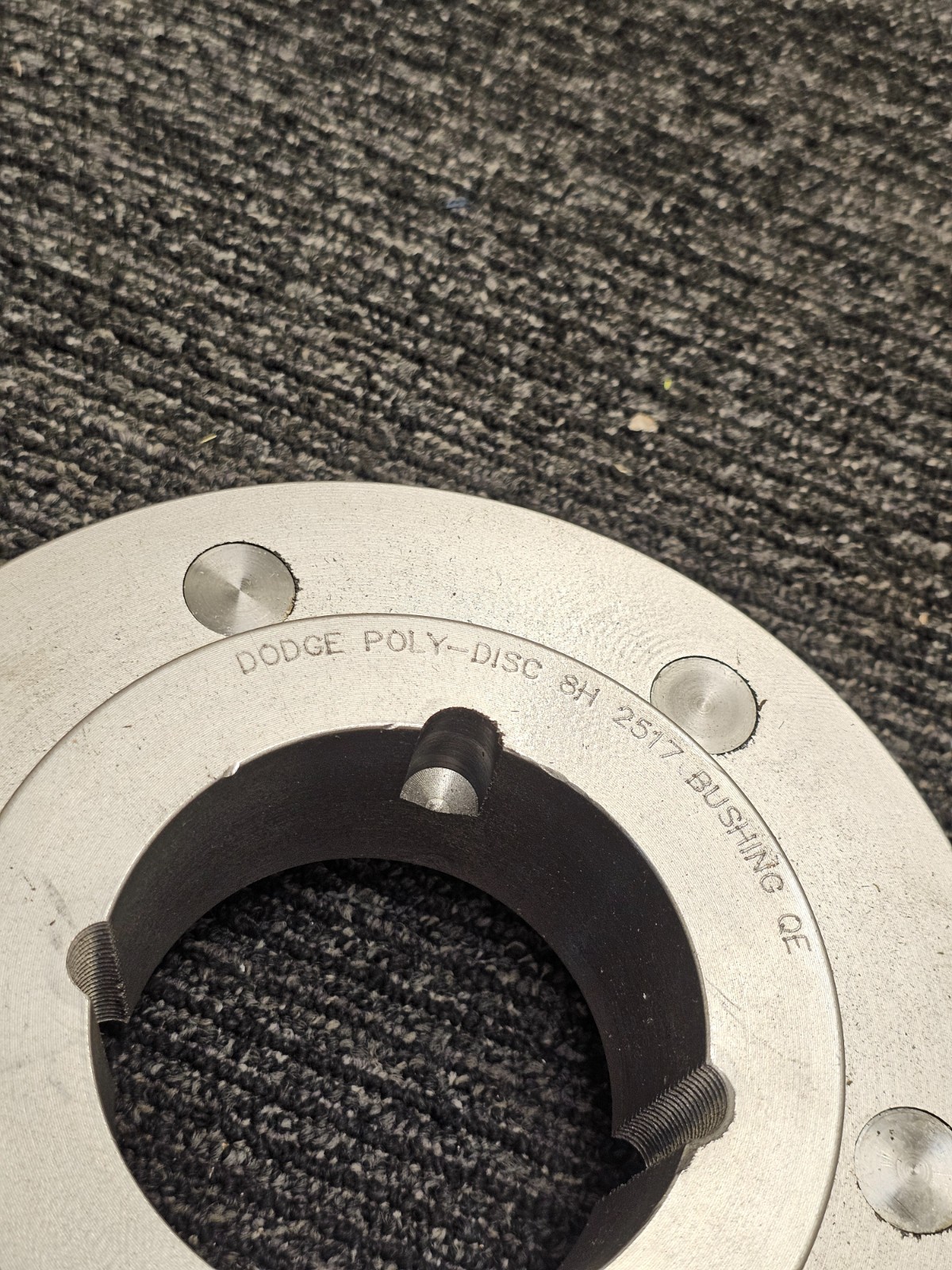 DODGE 8H 2517 POLY DISC FLANGE 3.25″ BORE 7-5/8″ Outer Diameter