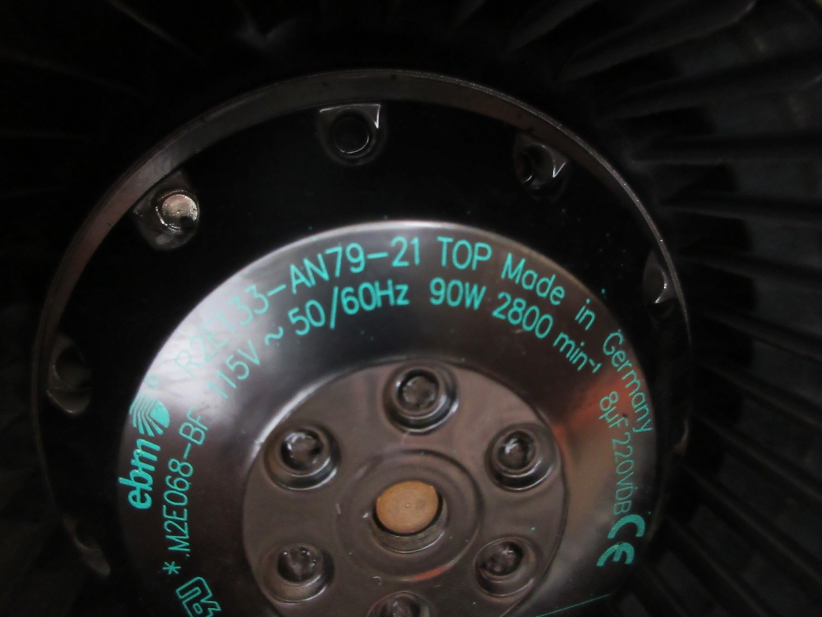 2001 KIRA VTC-30A CNC EBM PAPST FAN R2E133-AN79-21 .M2E068-BF