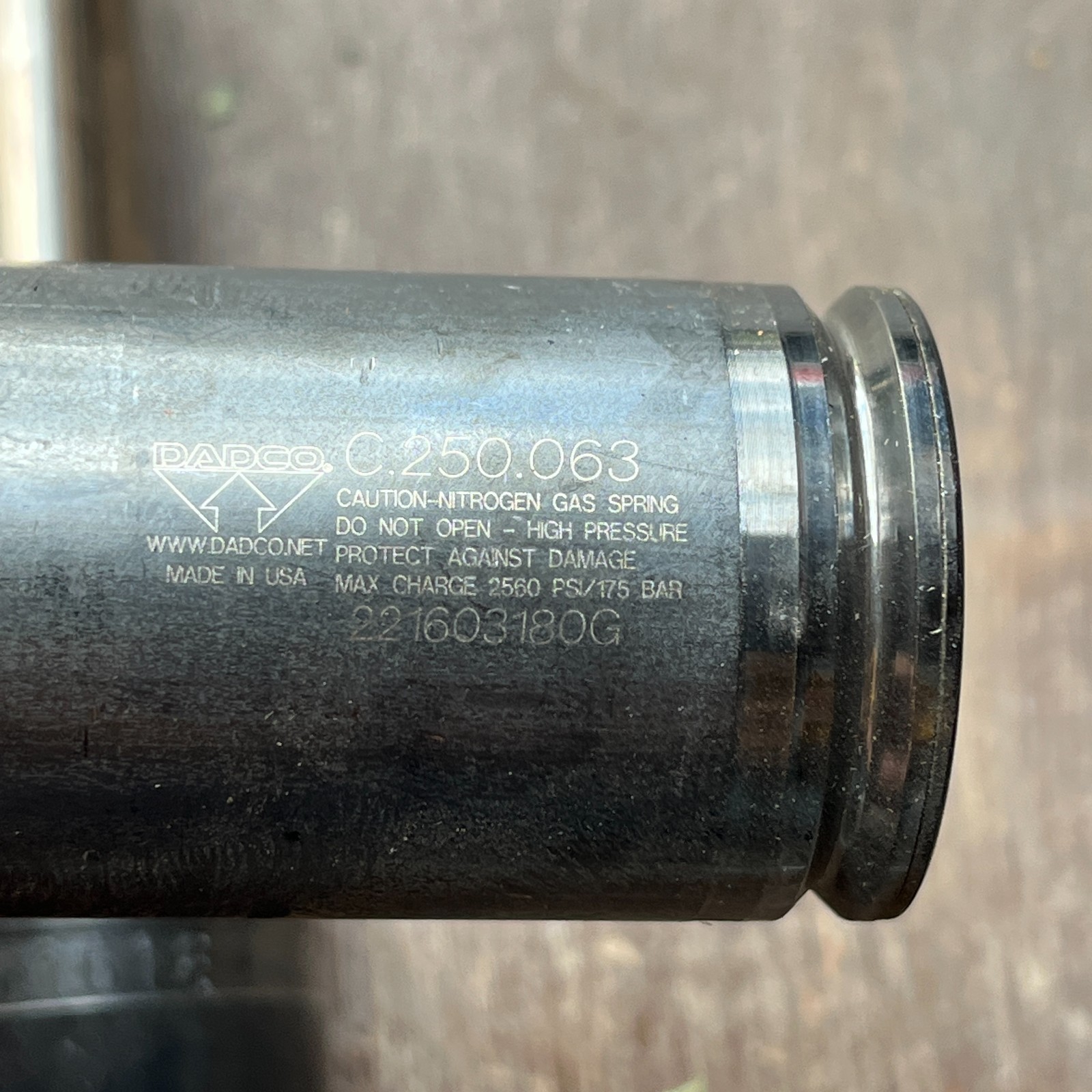 DADCO QC63 1616 NITROGEN GAS SPRING C.250.063 Made in USA – set of 4