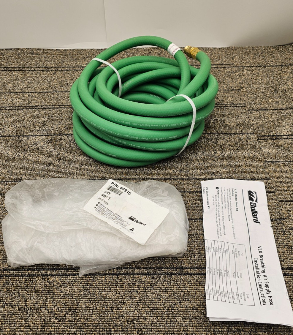 Bullard 46916 25FT V10 Series Starter Hose V-10-25-ST Female Quick Disconnect