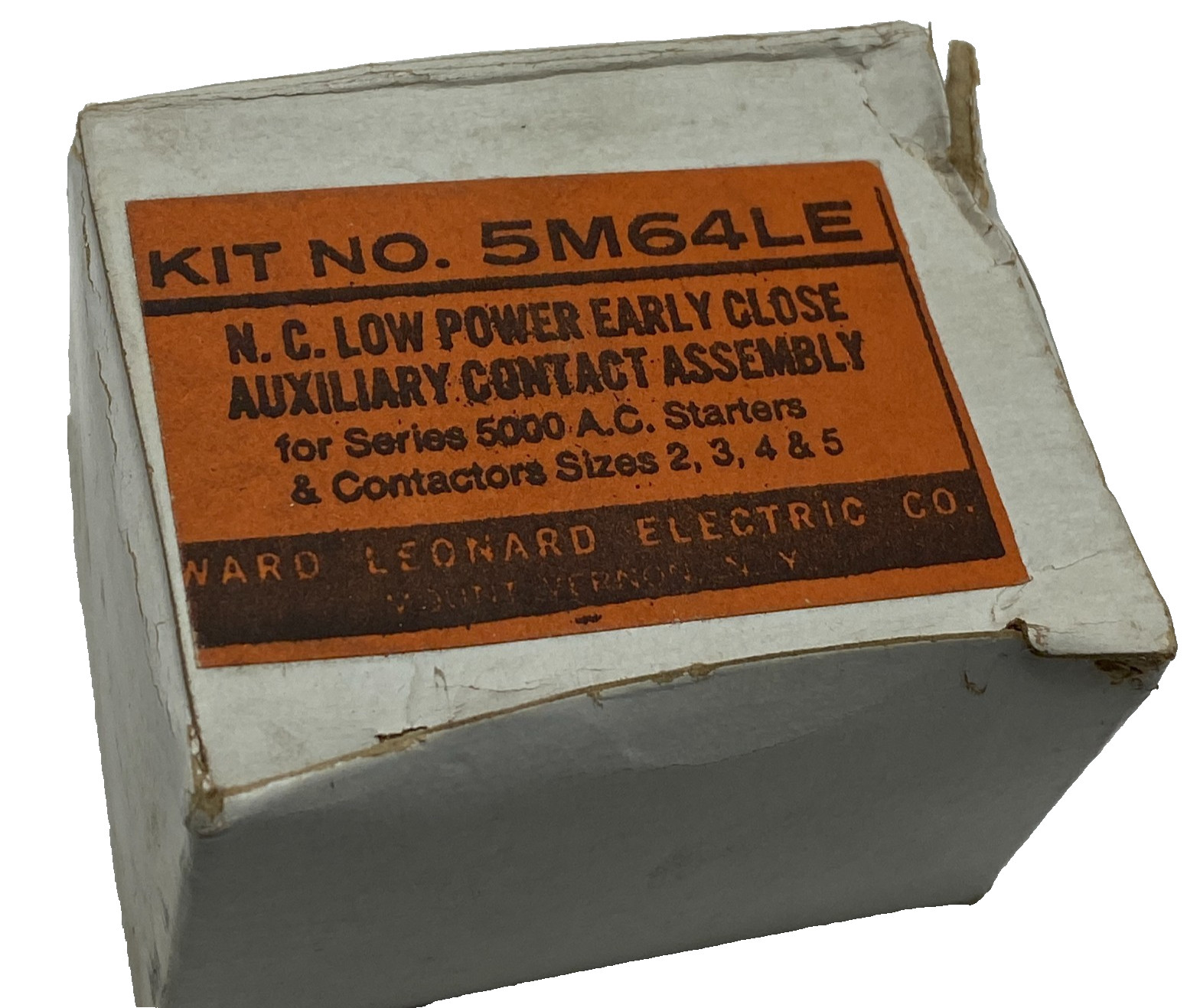 Ward Leonard Electric 5M64LE N.C.LOW POWER EARLY CLOSE AUX.CONT.ASSY.