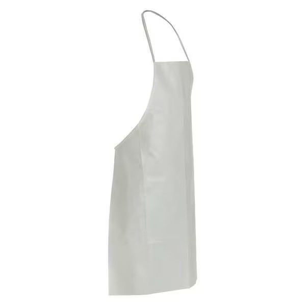 Disposable Bib Apron, Tyvek(R) 400, Bound, 5.9 mil, 35 3/4 in, White, , 100 PK