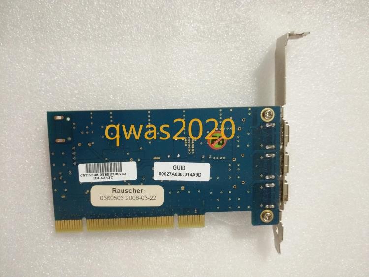 1pc Used IOI-4343T 1394a (FireWire) to PCI capture card