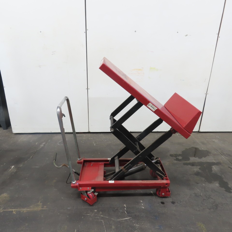 Uline 32″ x 24″ Manual Foot Pump Tilting Lift Table 660LBS Capacity