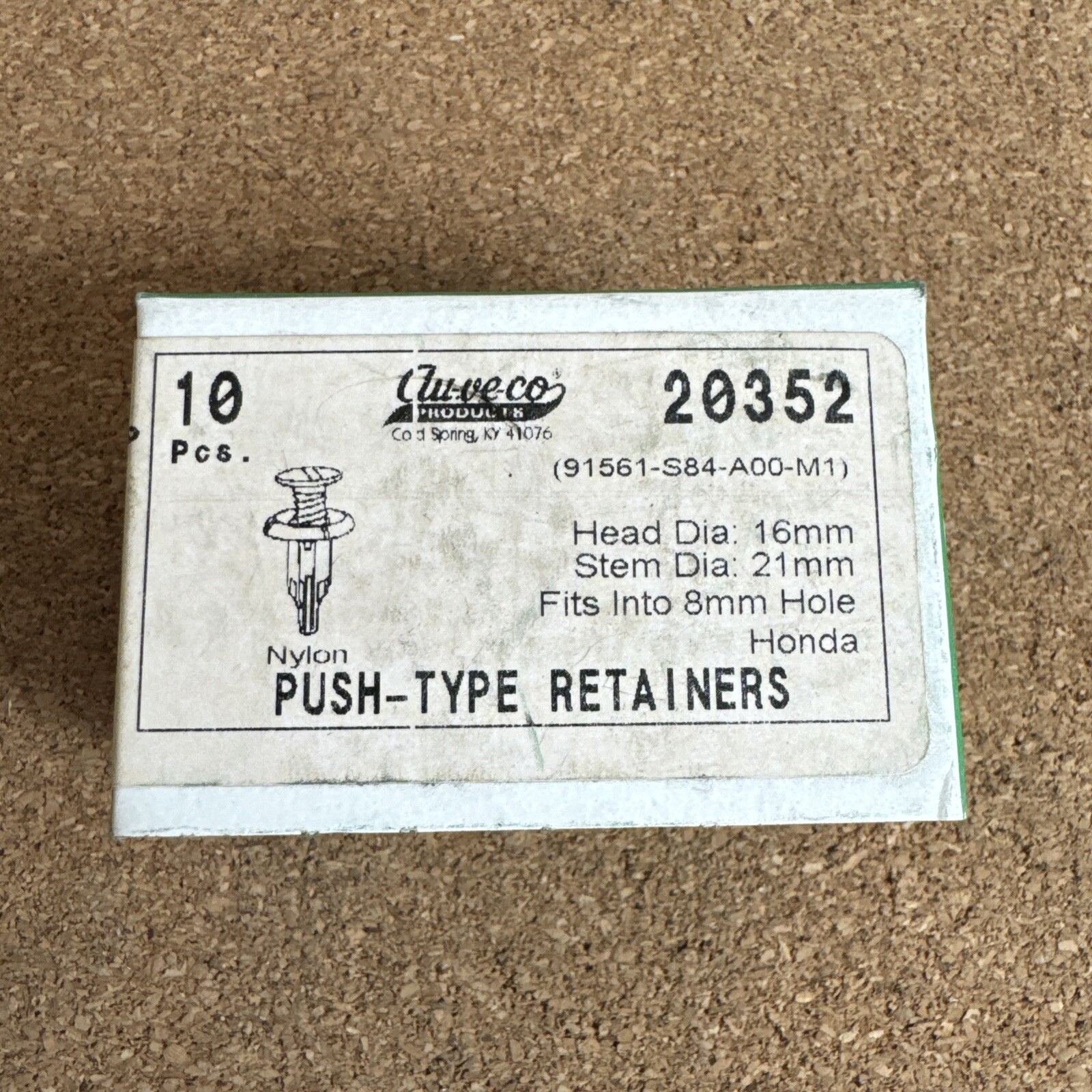 10 Rear Panel Assembly Push-Type Clips For Honda Auveco 20352