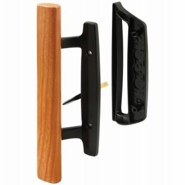 Prime-Line BLK Slid DR Handle Set C 1131