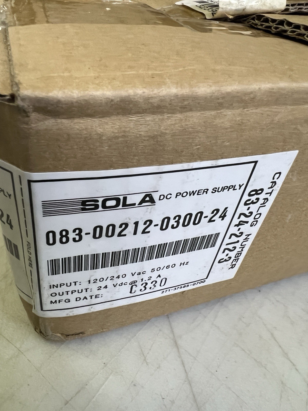 New Sola 083-00212-0300-24 83-24-212-3 DC Power Supply