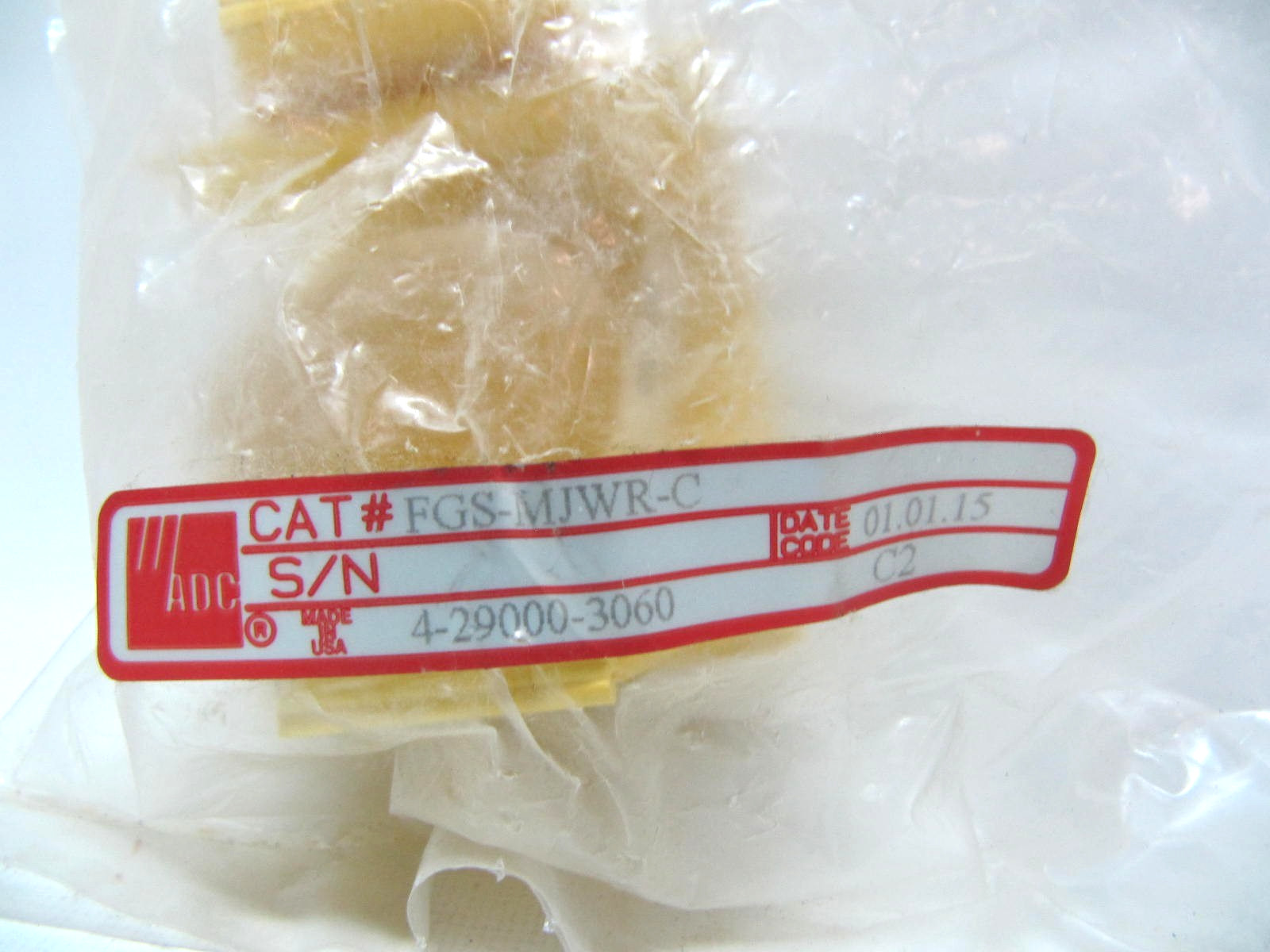 (SEALED, LOT OF 2) ADC Telecom 2 Inch Yellow FiberGuide Junction Kit FGS-MJWR-C