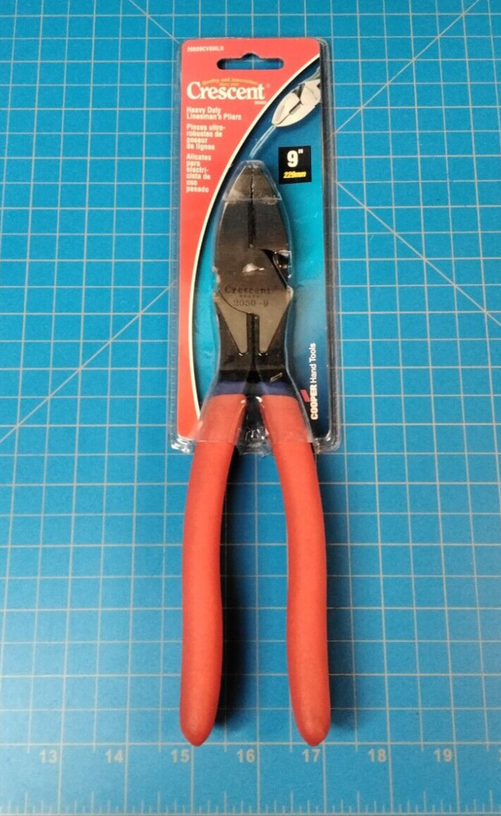 Crescent 2050-9 Lineman’s Pliers 9 In. High Leverage 20509CVSMLN