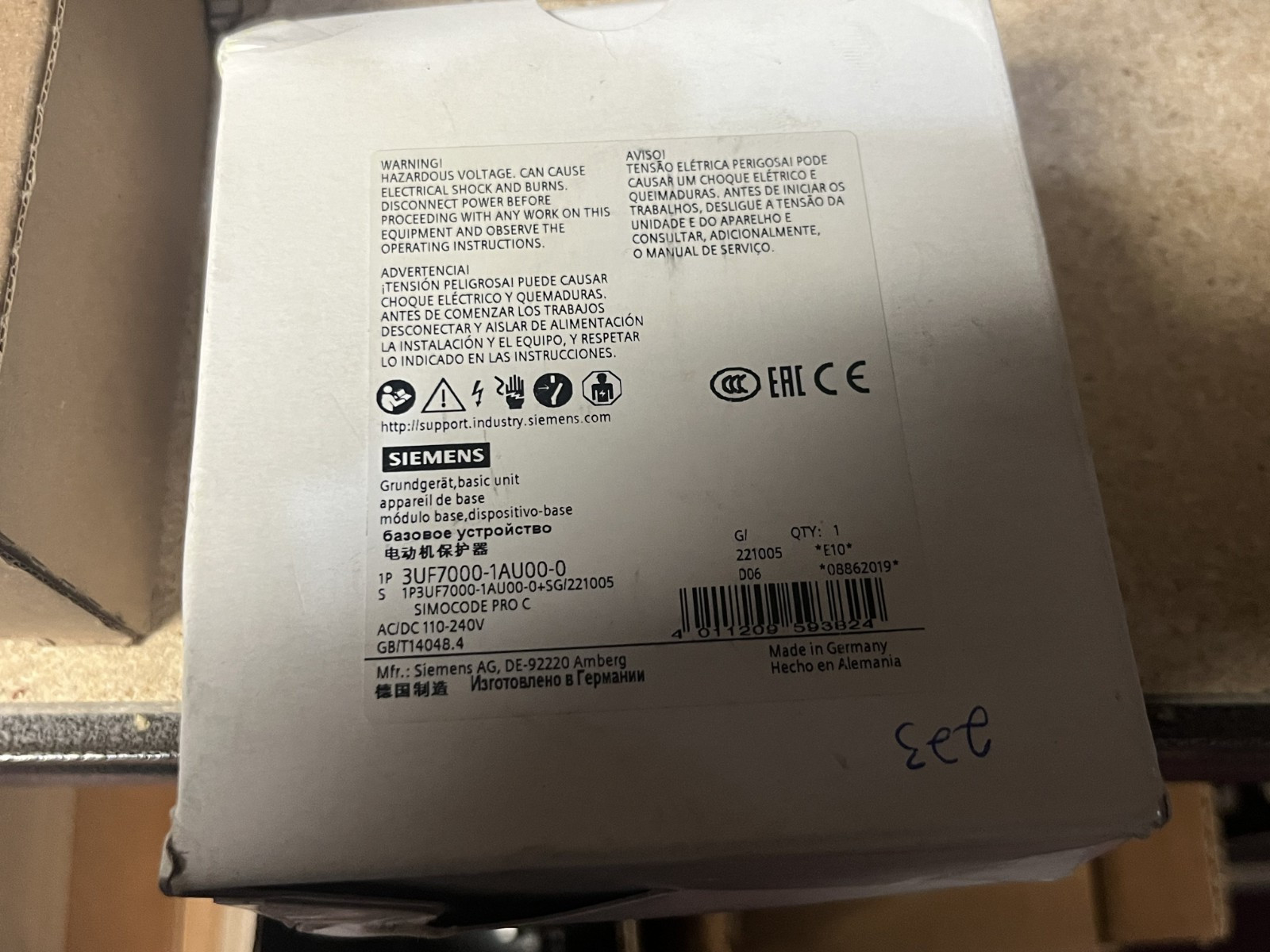 Siemens 3UF7000-1AU00-0 Motor Control NEW IN BOX