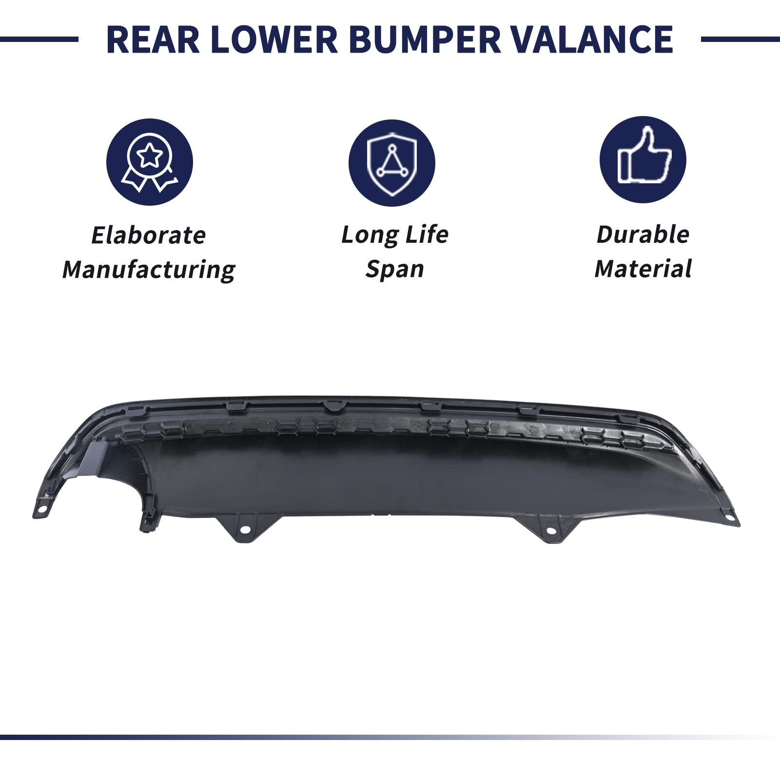 Rear Lower Bumper Valance 04716TR3A90 Fit for Honda Civic 2013 2014 2015 PP T…