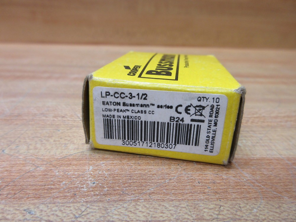 Buss LP-CC-3-1/2 Bussmann Fuse Cross Ref 1CX56 (Pack of 10)