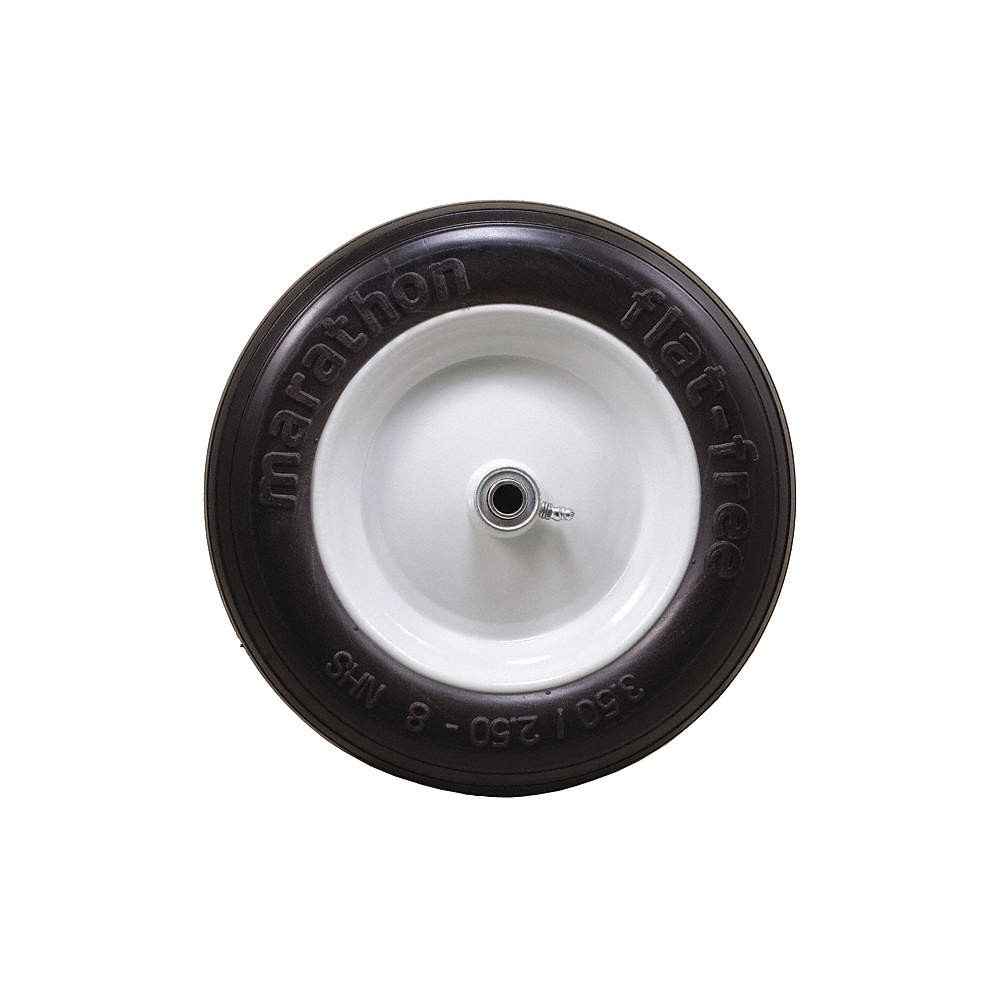 GRAINGER APPROVED 53CM61 Flat-Free Wheel,13″dia,275lb,3.50/2.50-8 53CM61