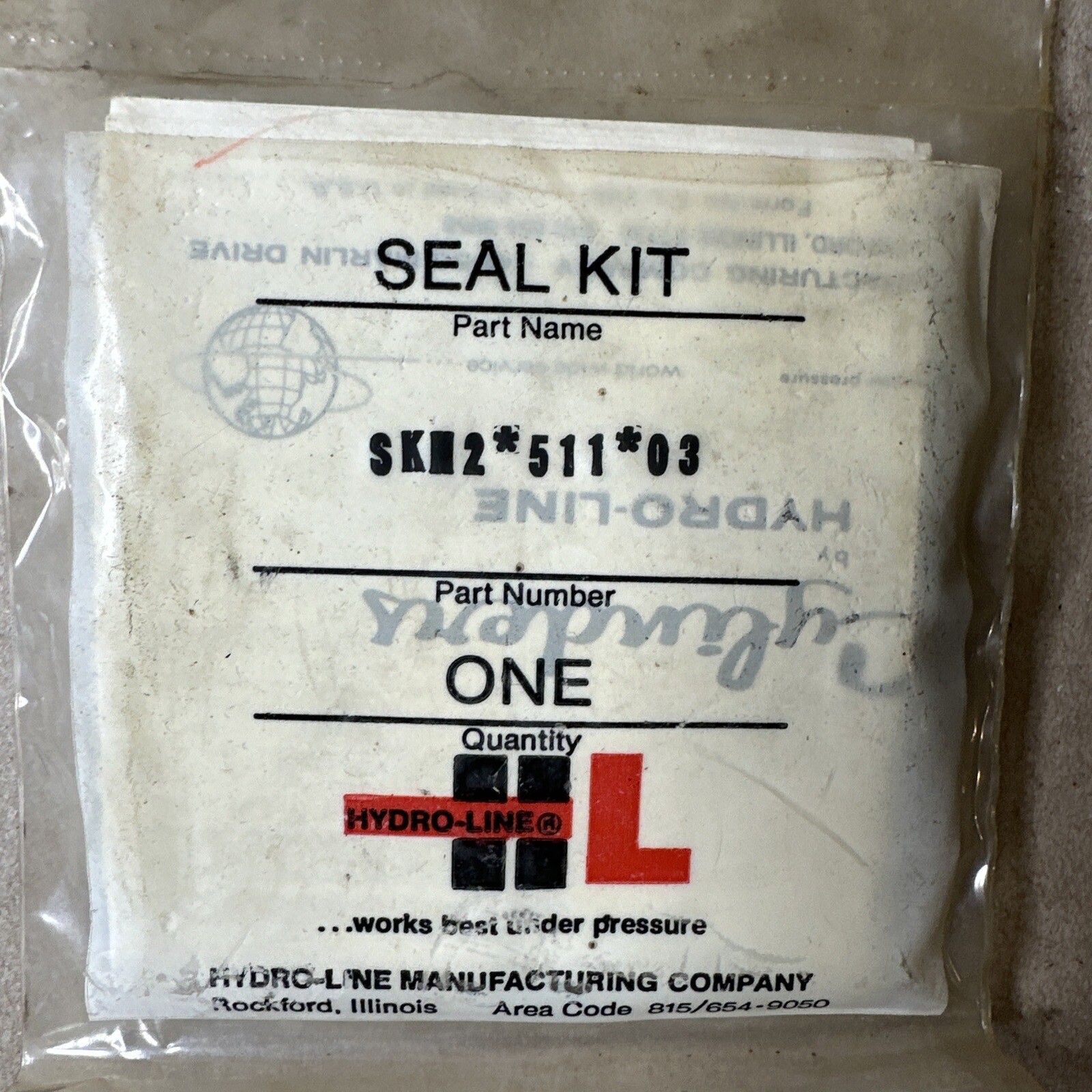 HL Hydro-Line SKN25-511-03 Seal Kit / SKN2551103 / NEW IN SEALED PACKAGE