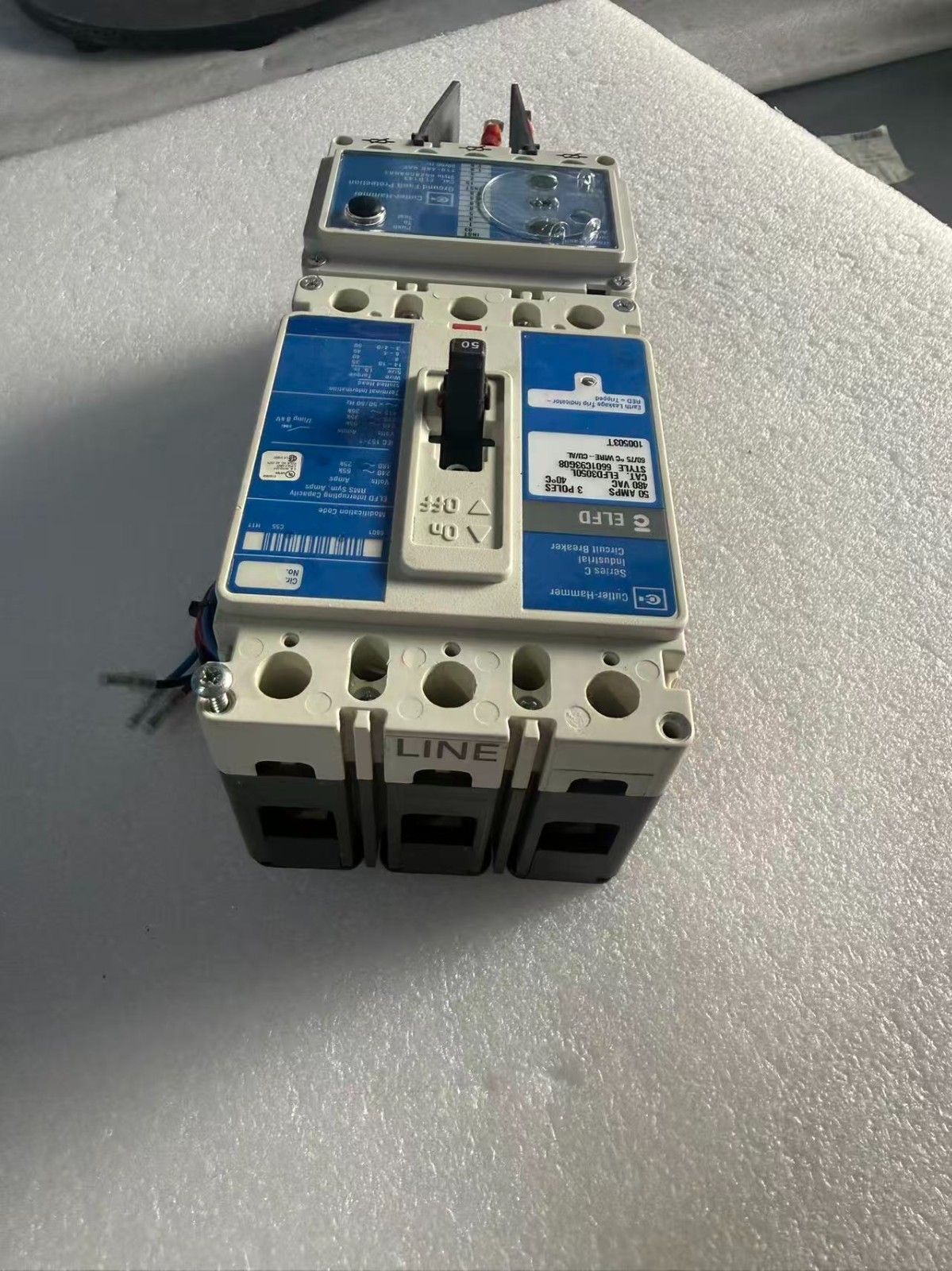 ELFD ELFD3050L 480V 50AMPS 3 POLES CIRCUIT BREAKER