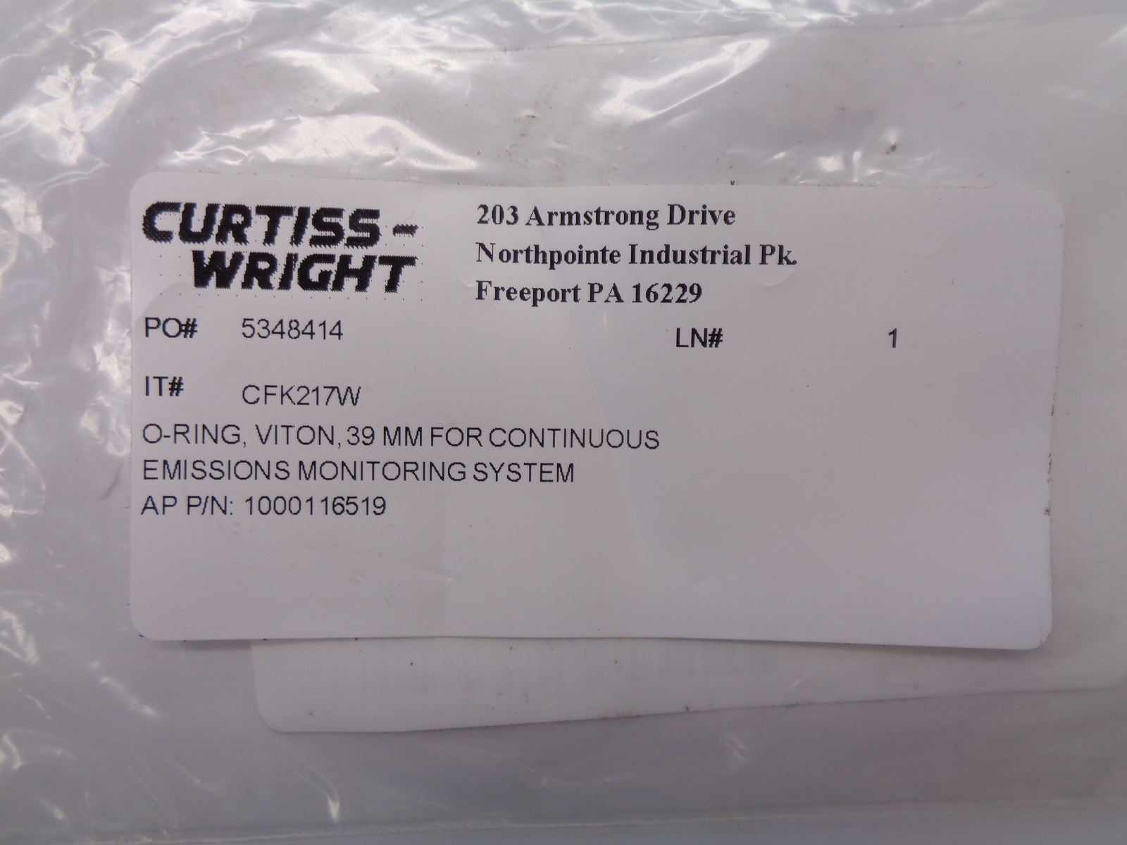 GE ENERGY MANAGEMENT 70112 O-RING PKG OF 2 NSMP