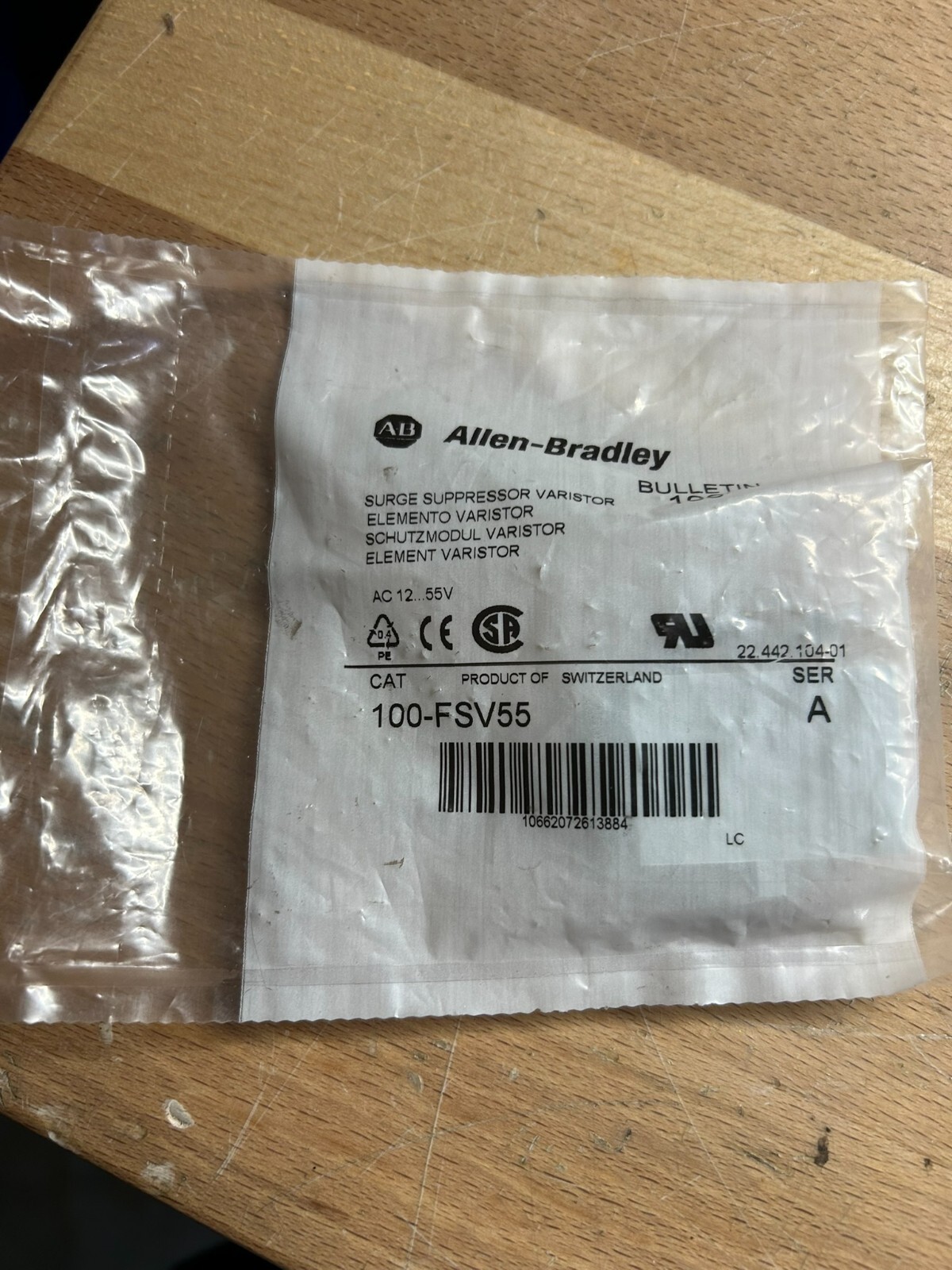 Allen-Bradley 100-FSV55 Surge Suppressor Varistor-NEW IN PACKAGE