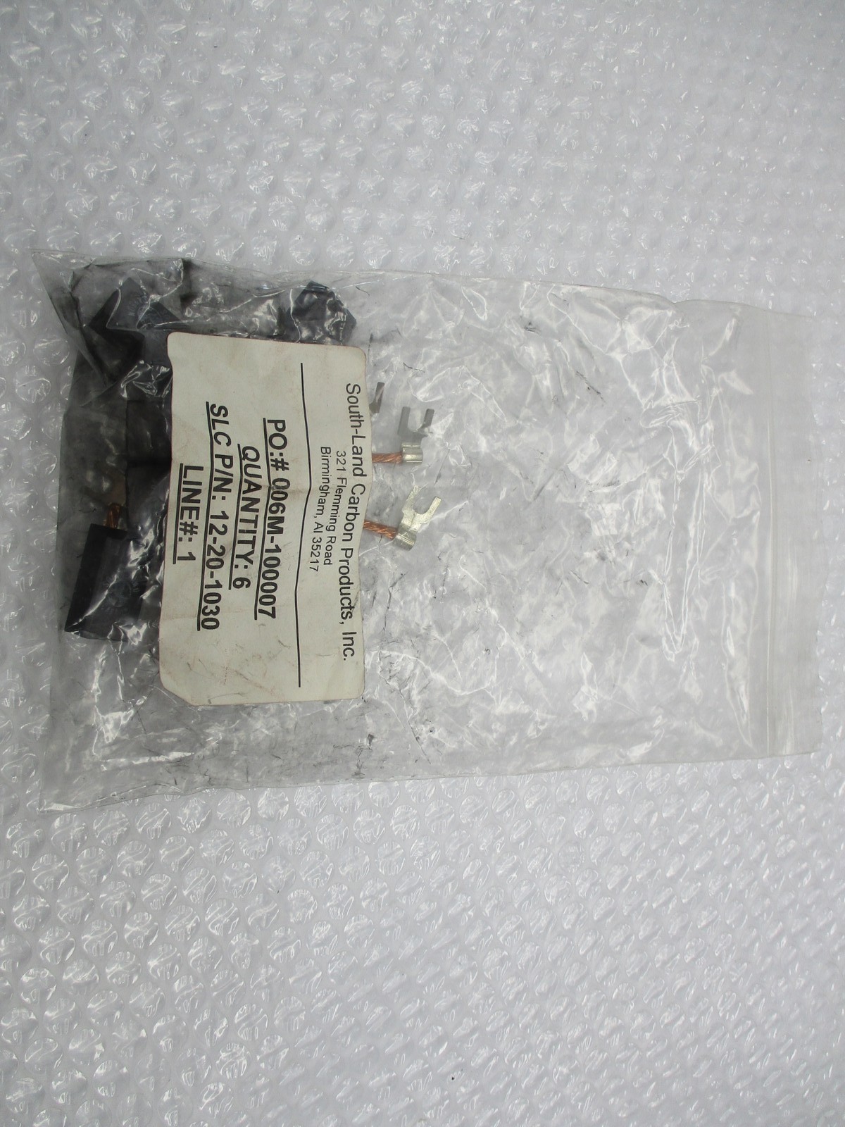 SOUTH-LAND 12-20-1030 CARBON BRUSH PKG OF 6 NSMP