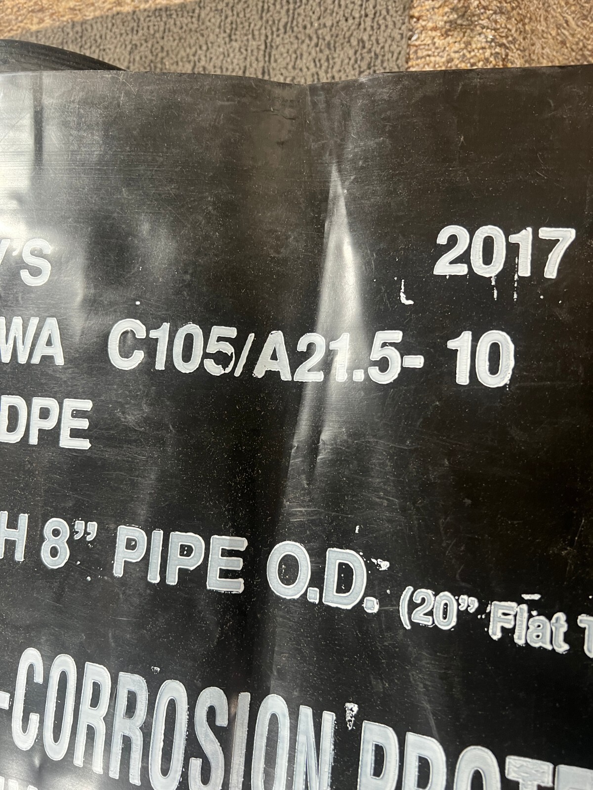 Christy’s Pipe Corrosion Protect 30 in. x 400 ft. x 8 mil Black Plastic Polywrap