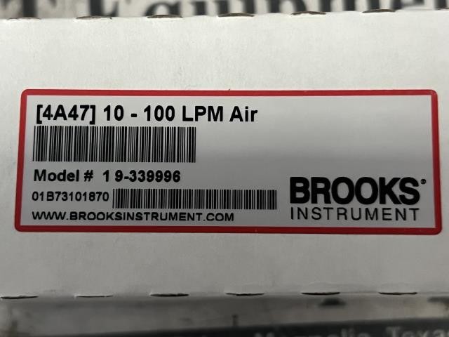 NEW Brooks Instrument Flow Meter – (4A47)10-100 – 1 9-339996 w/Warranty