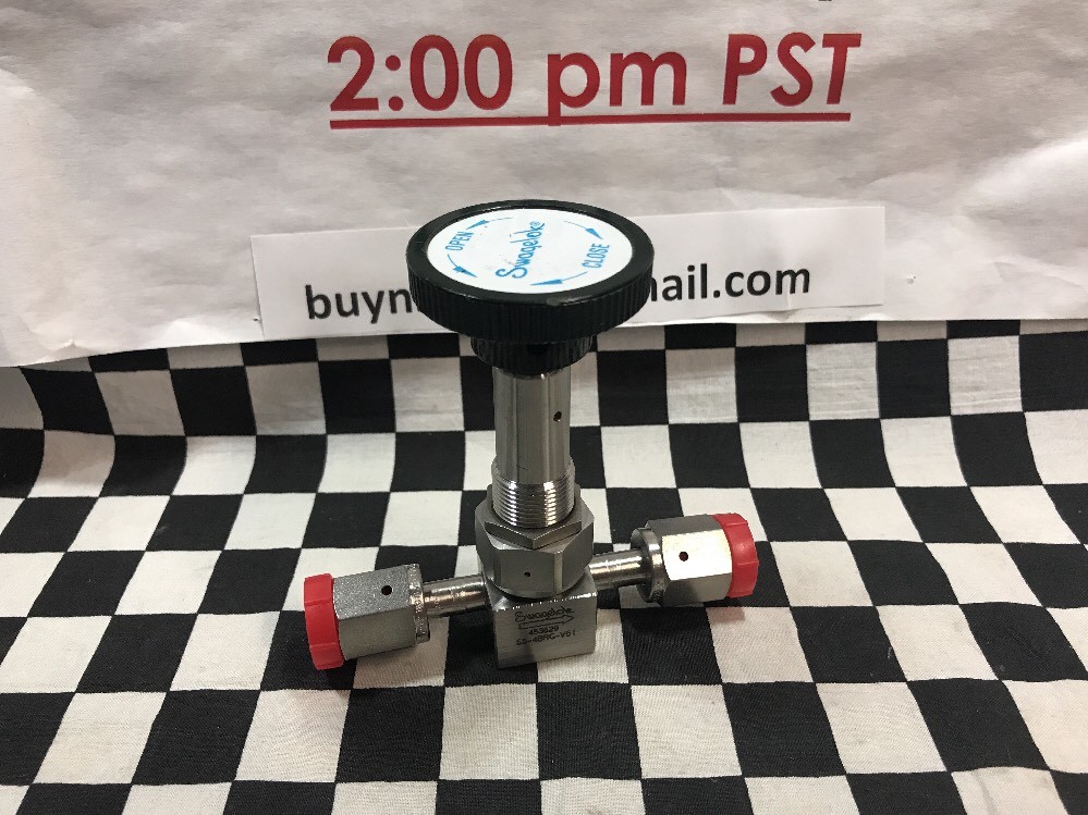 Swagelok Bellow Seal Valve 1/4″ FVCR, SS-4BRG-V51, SS4BRG, Shipsameday, #K50