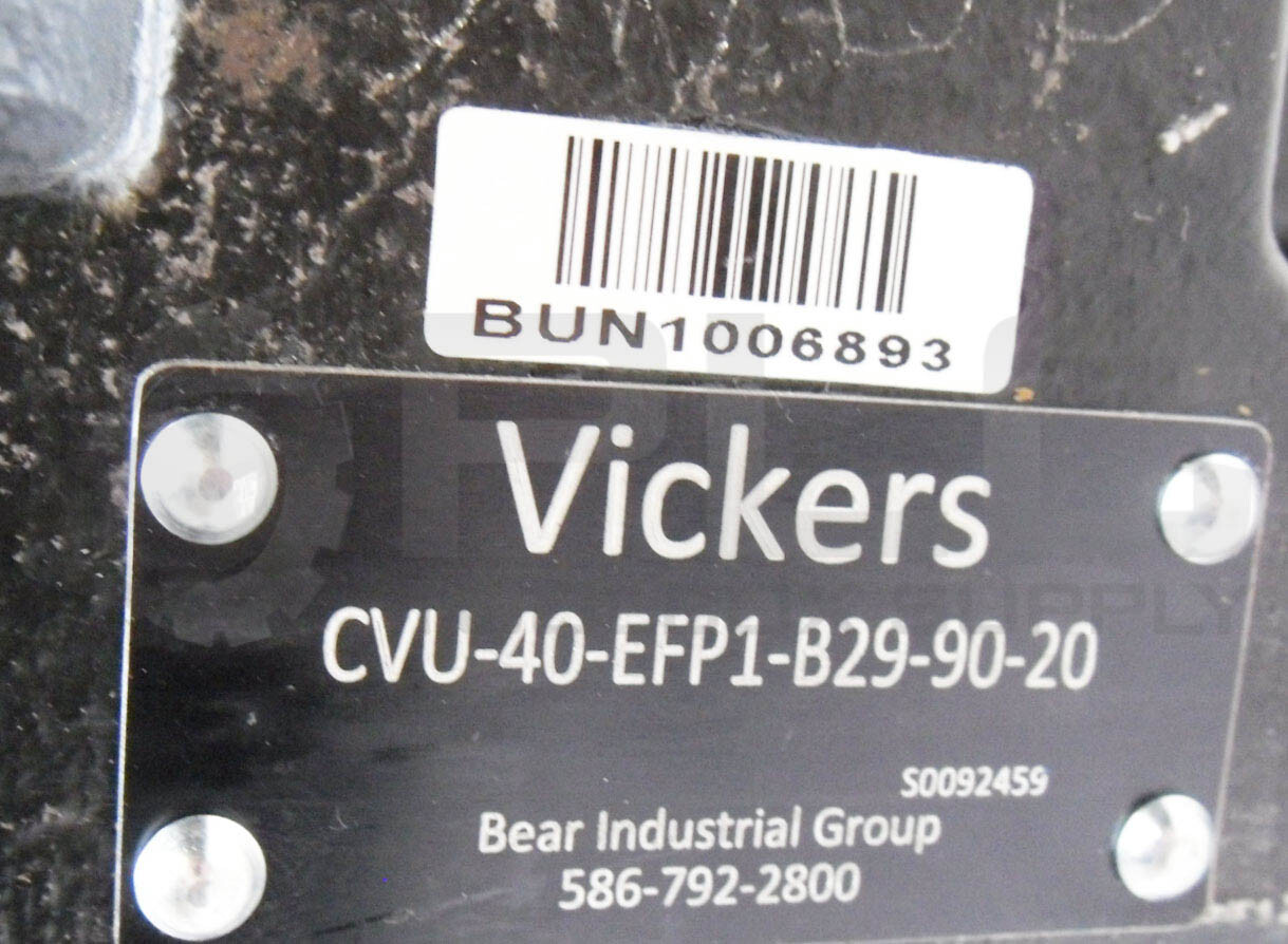 VICKERS CVU-40-EFP1-B29-90-20 HYDRAULIC VALVE