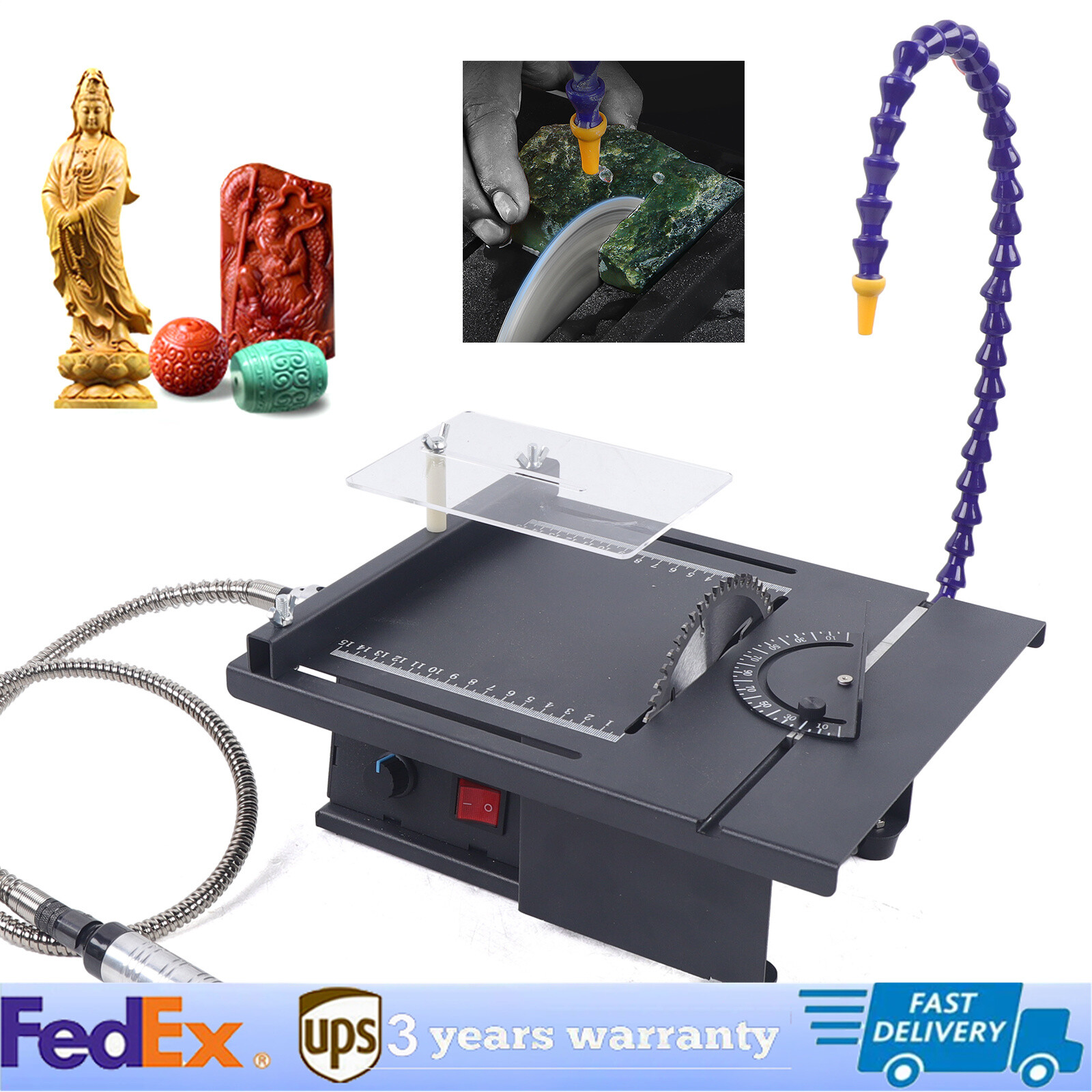 PortableTable Saw,Gem Jewelry Rock Polishing Tool,Jade Cutting Carving Machine