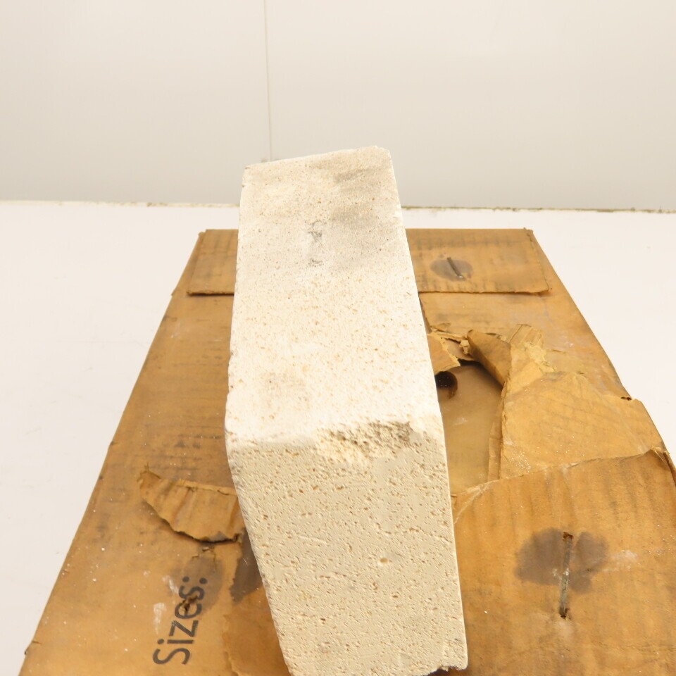 Morgan K-23 No. 2 Wedge Insulating Fire Brick 9″ x 4.5″ x 2.5″ Box Of 10