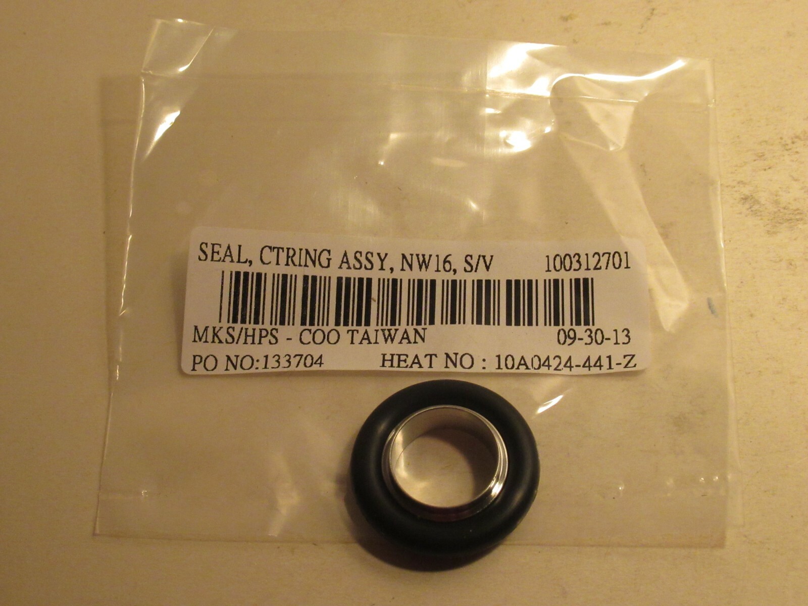 NEW HPS / MKS NW16 S/V 100312701 CENTERING RING SEAL ASSEMBLY