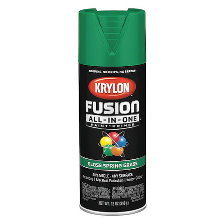 Krylon K02724007 Rust Preventative Spray Paint, Spring Grass, Gloss, Solvent,