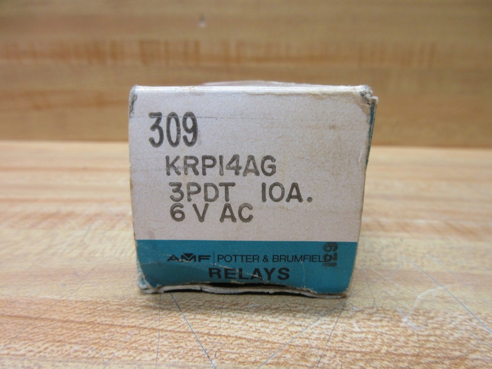Potter & Brumfield KRP-14AG-6V AC Relay KRP-14AG-6VAC